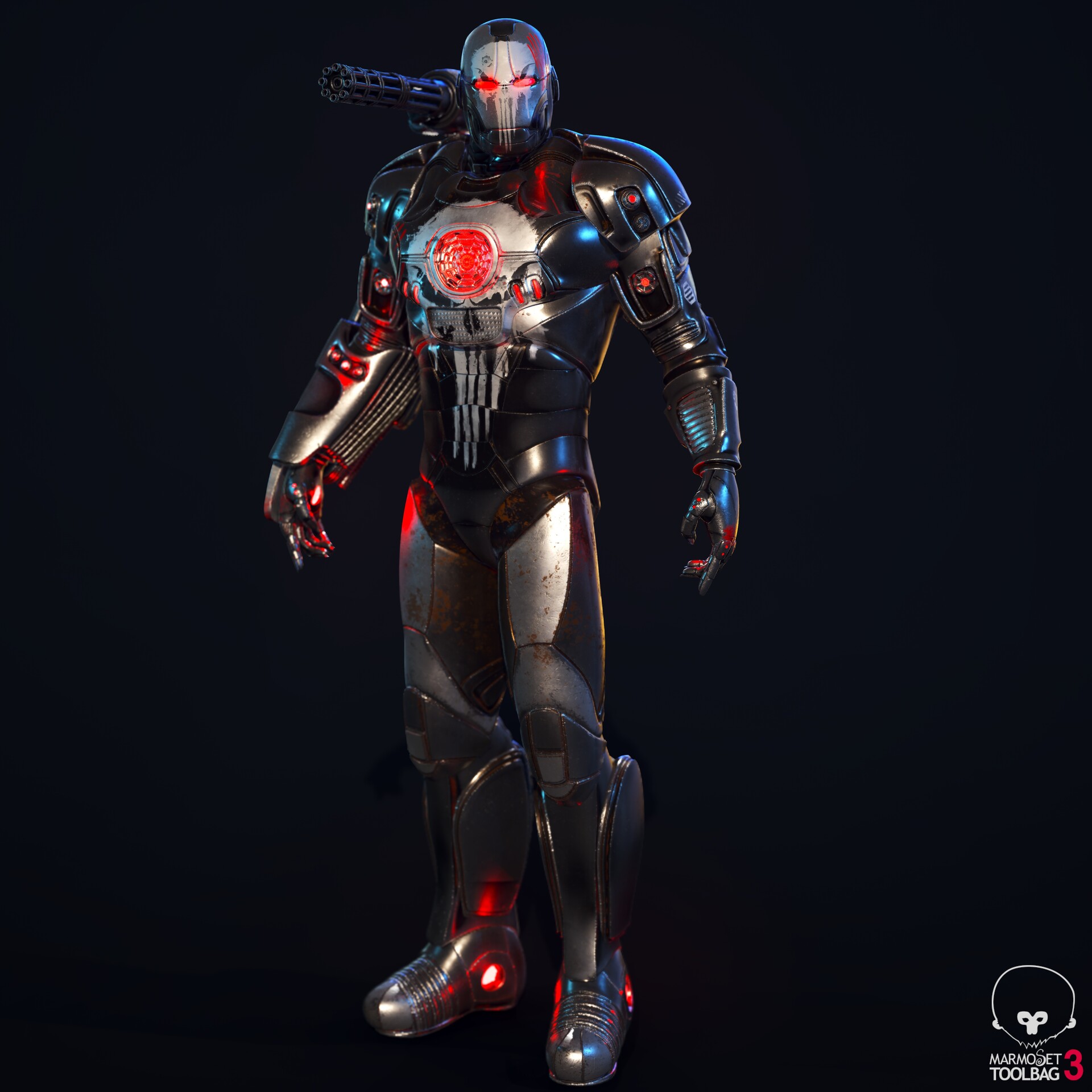 punisher war machine armor