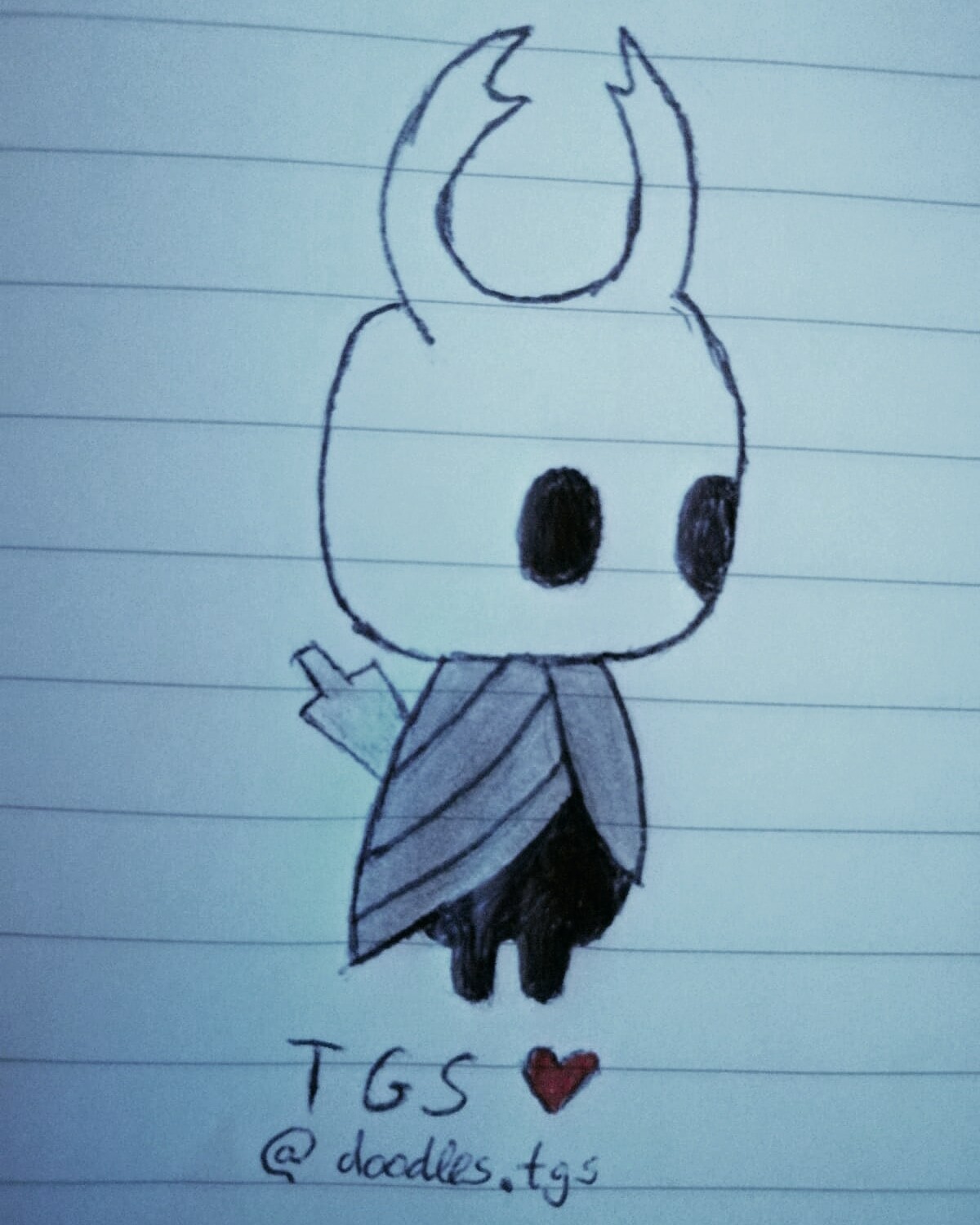 Hollow outlet knight drawing
