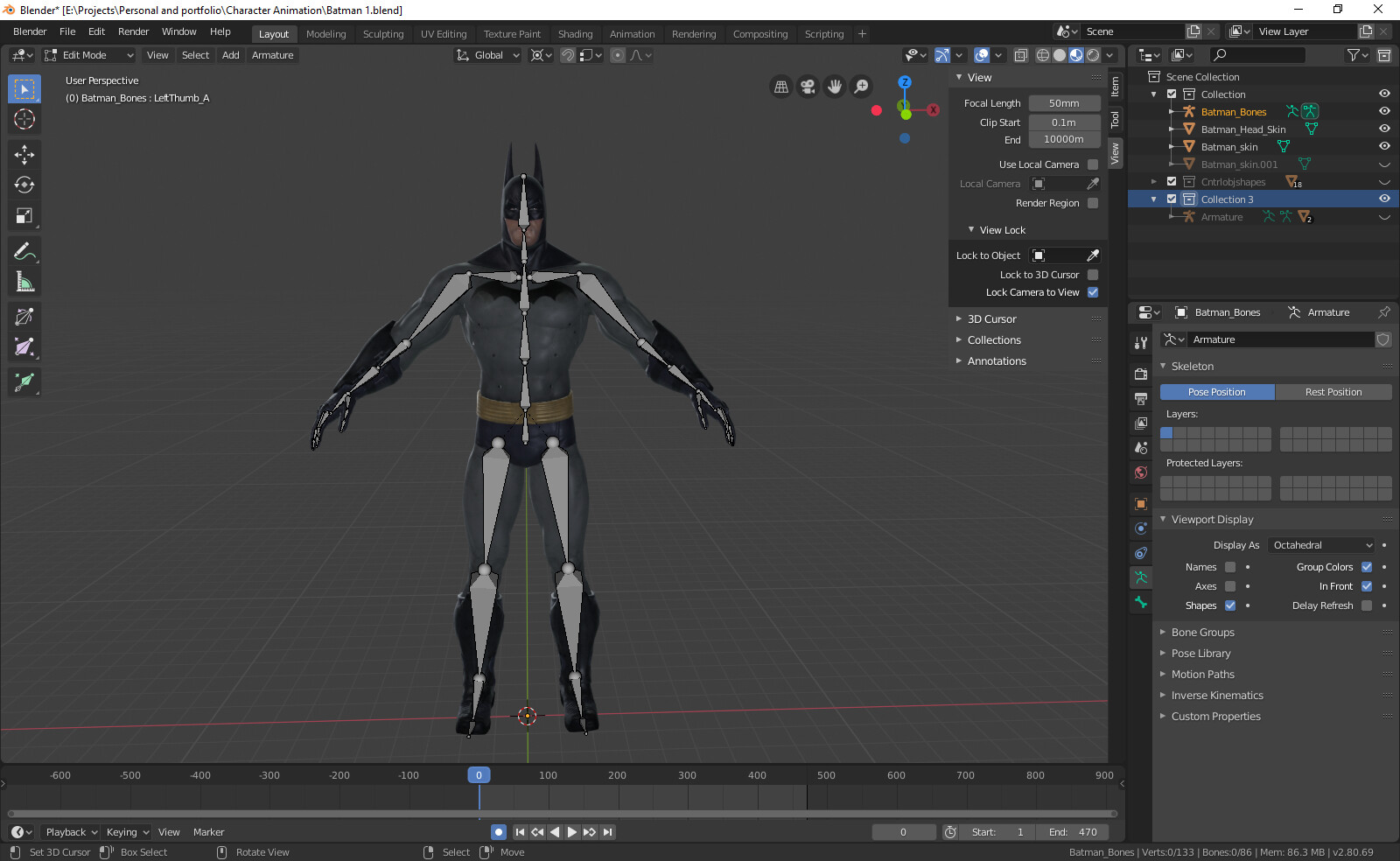Artstation Motion Capture Animation On Custom Rig With Hand Done