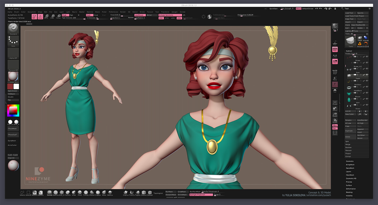 Polypaint in Zbrush