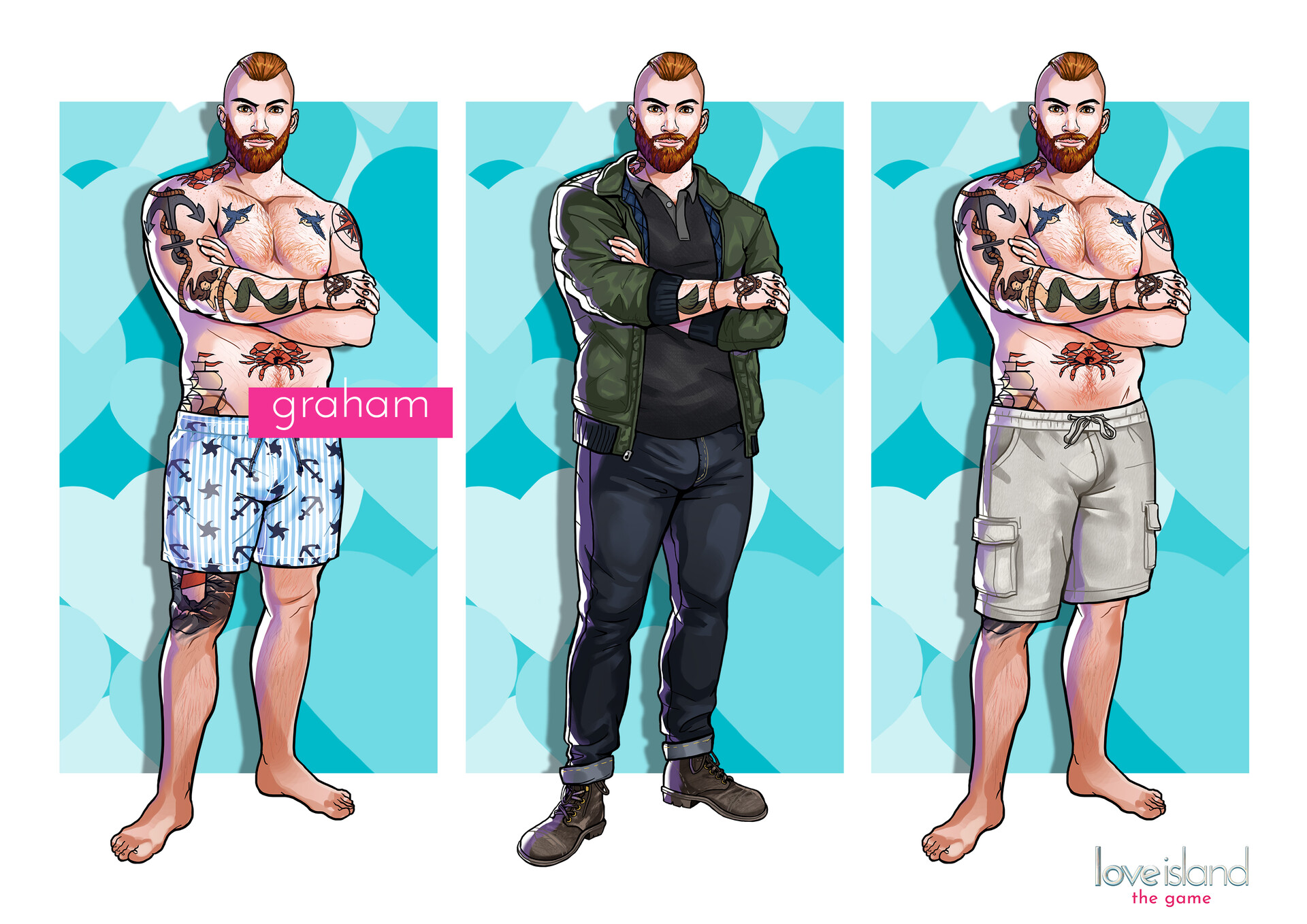 Artstation Love Island The Game Characters David Galopim