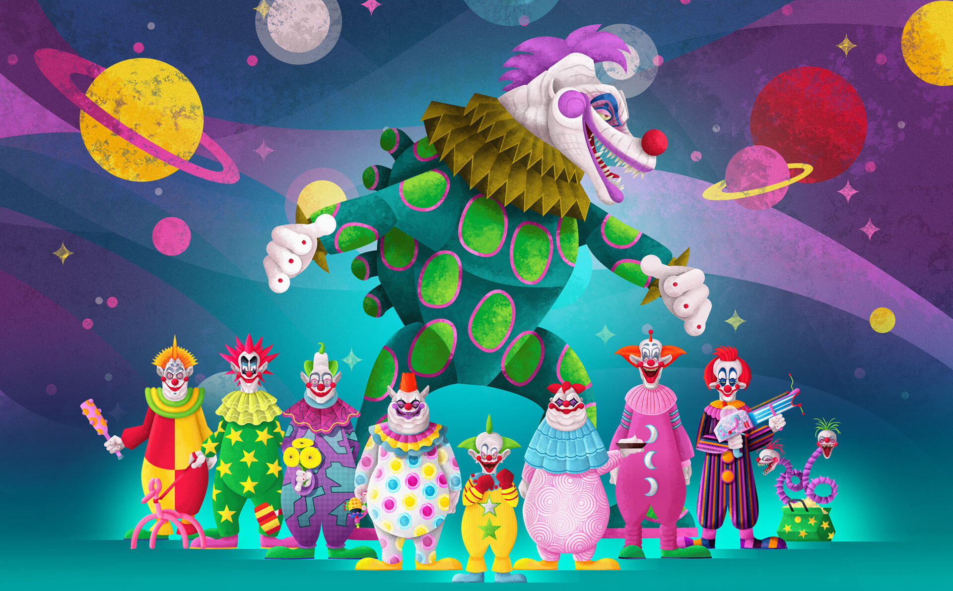 Killer klowns from outer. Killer Klowns from Outer Space. Killer Klowns from Outer Space Klownzilla.