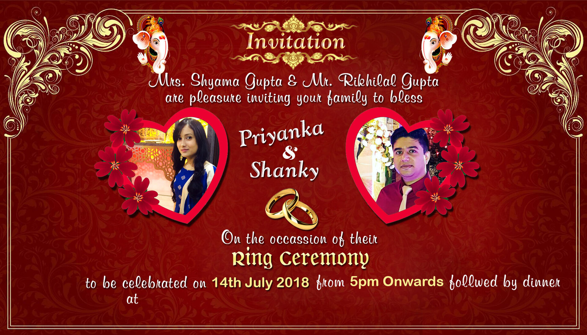 Premium Vector | Golden ring engagement ceremony | Engagement ceremony, Rings  ceremony, Ceremony
