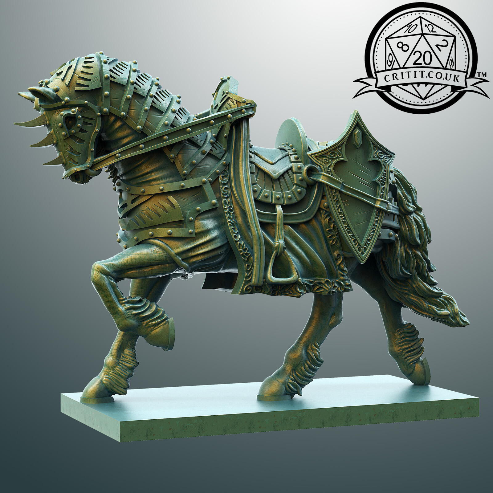 Critit Miniatures - Paladins Horse