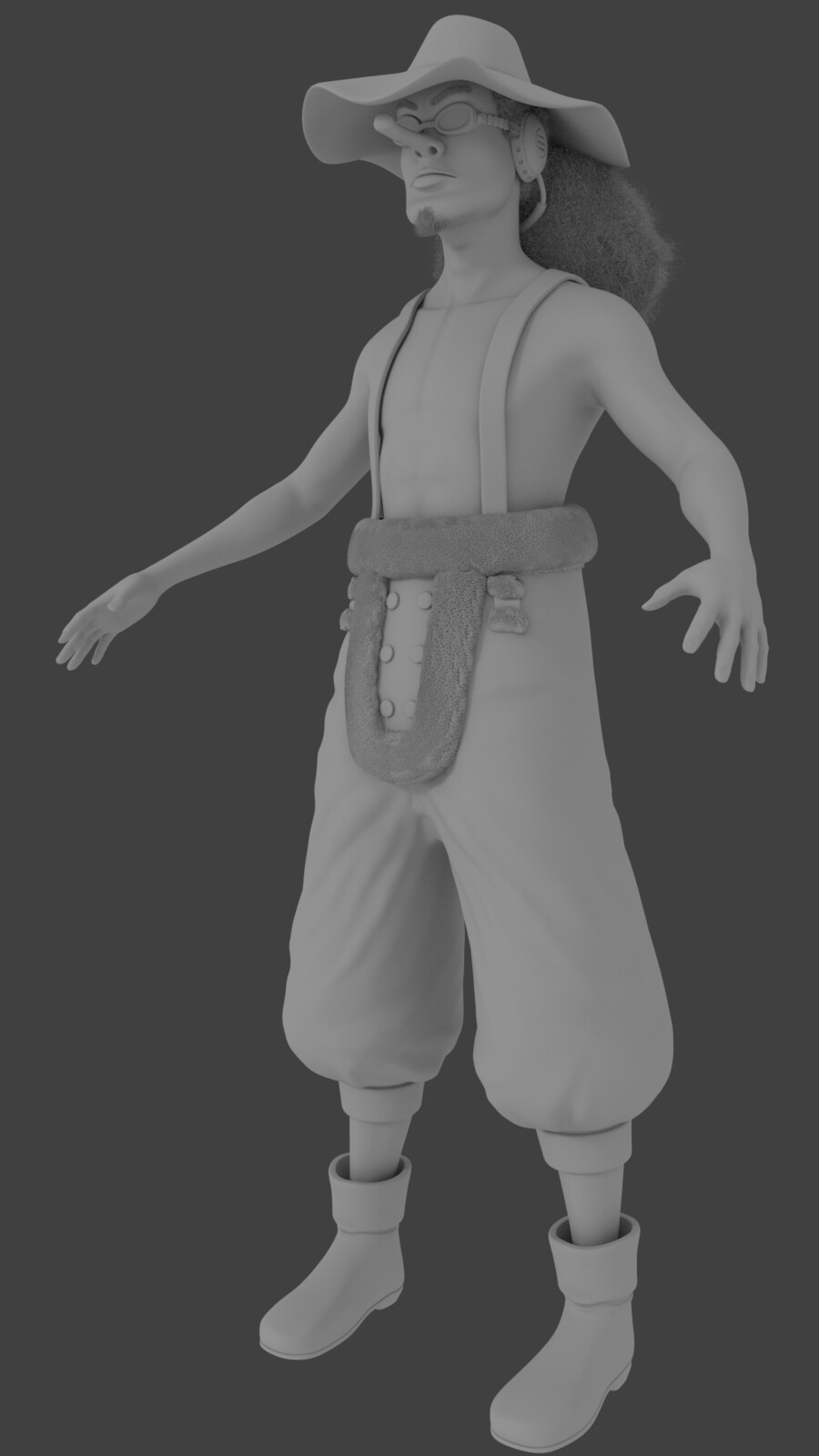 WIP of character  Usoop of the manga One Piece
