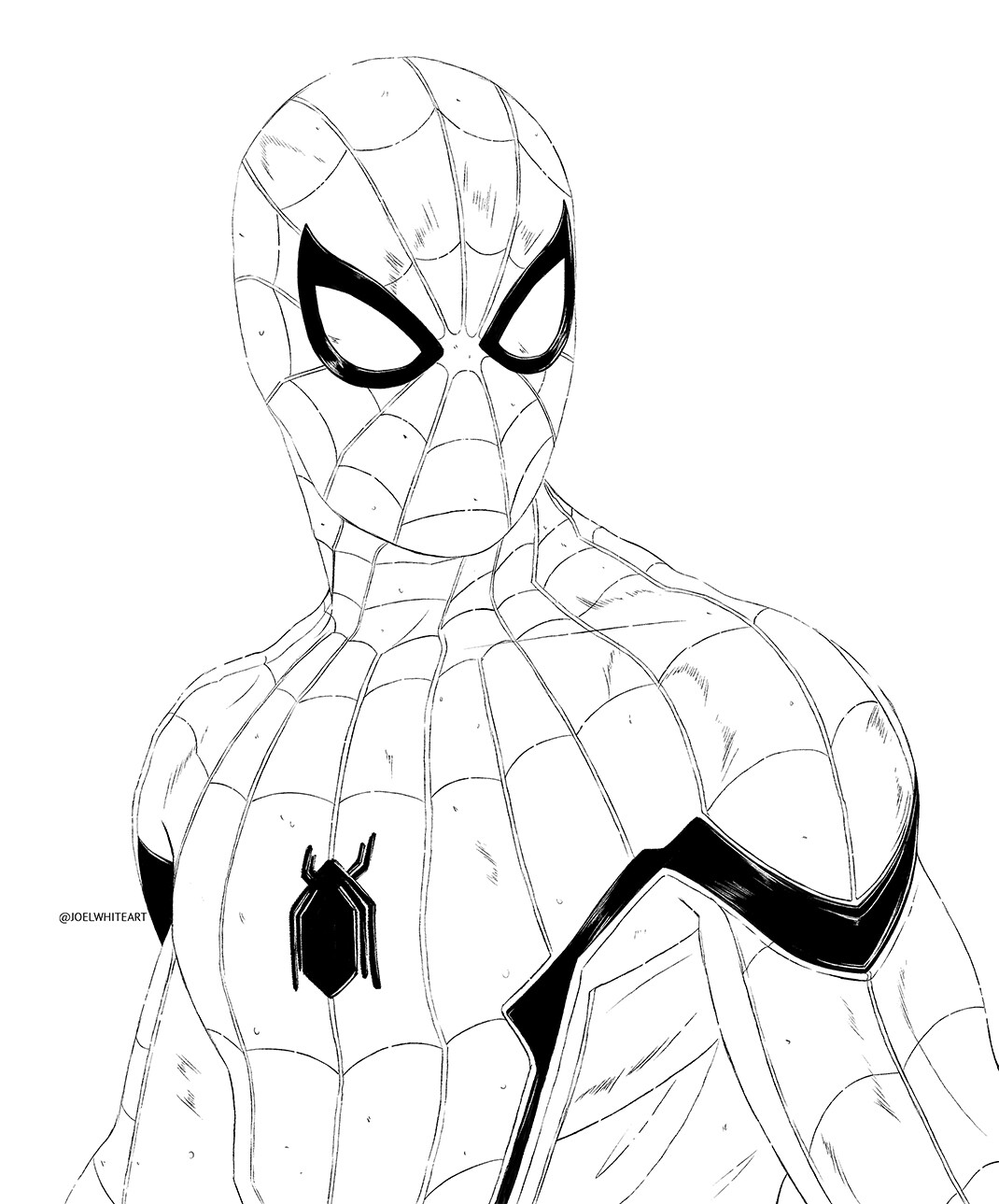 100+ EPIC Best Spiderman Images Black And White positive