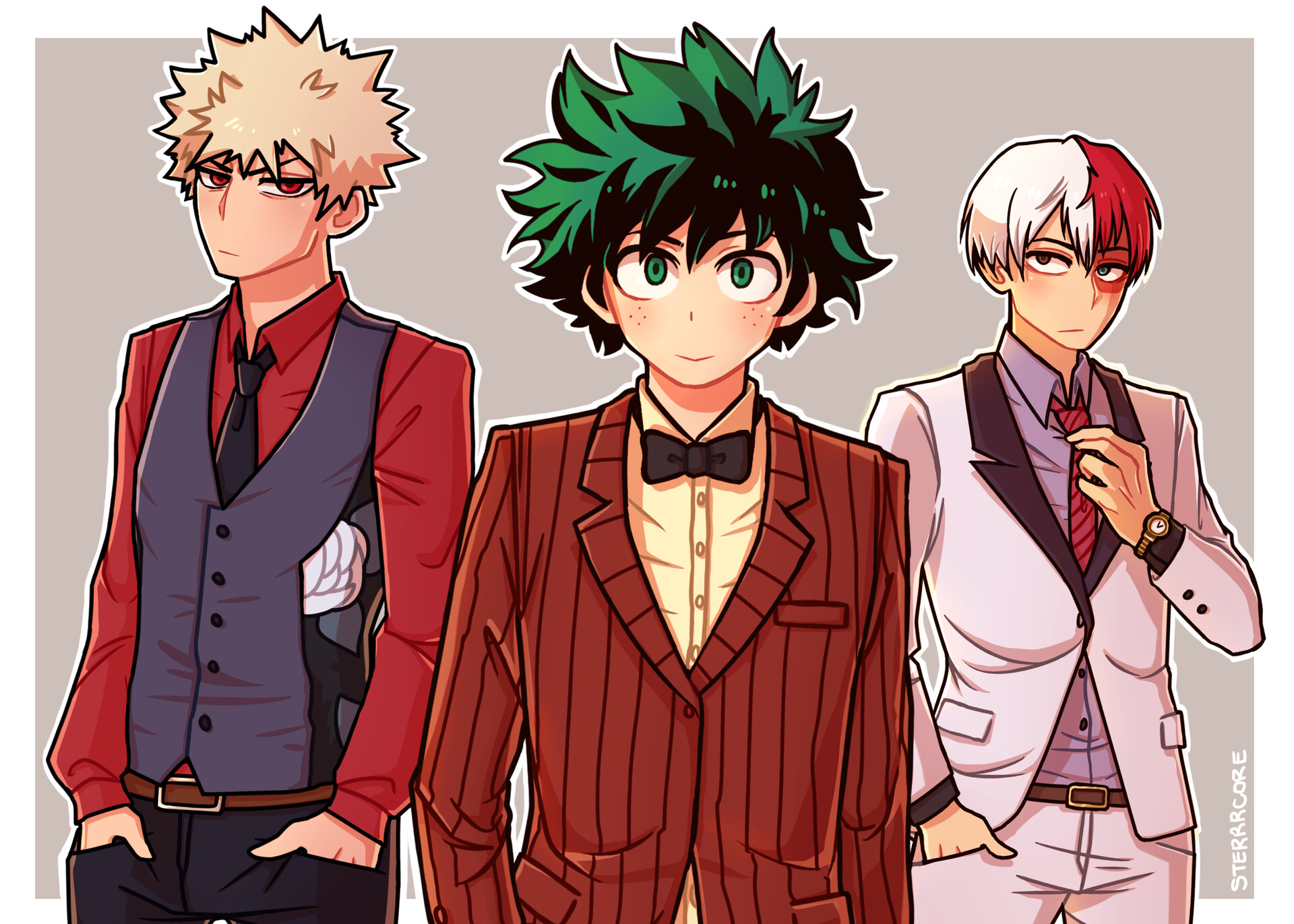 Sterrrcore Art Boku No Hero Academia Trio