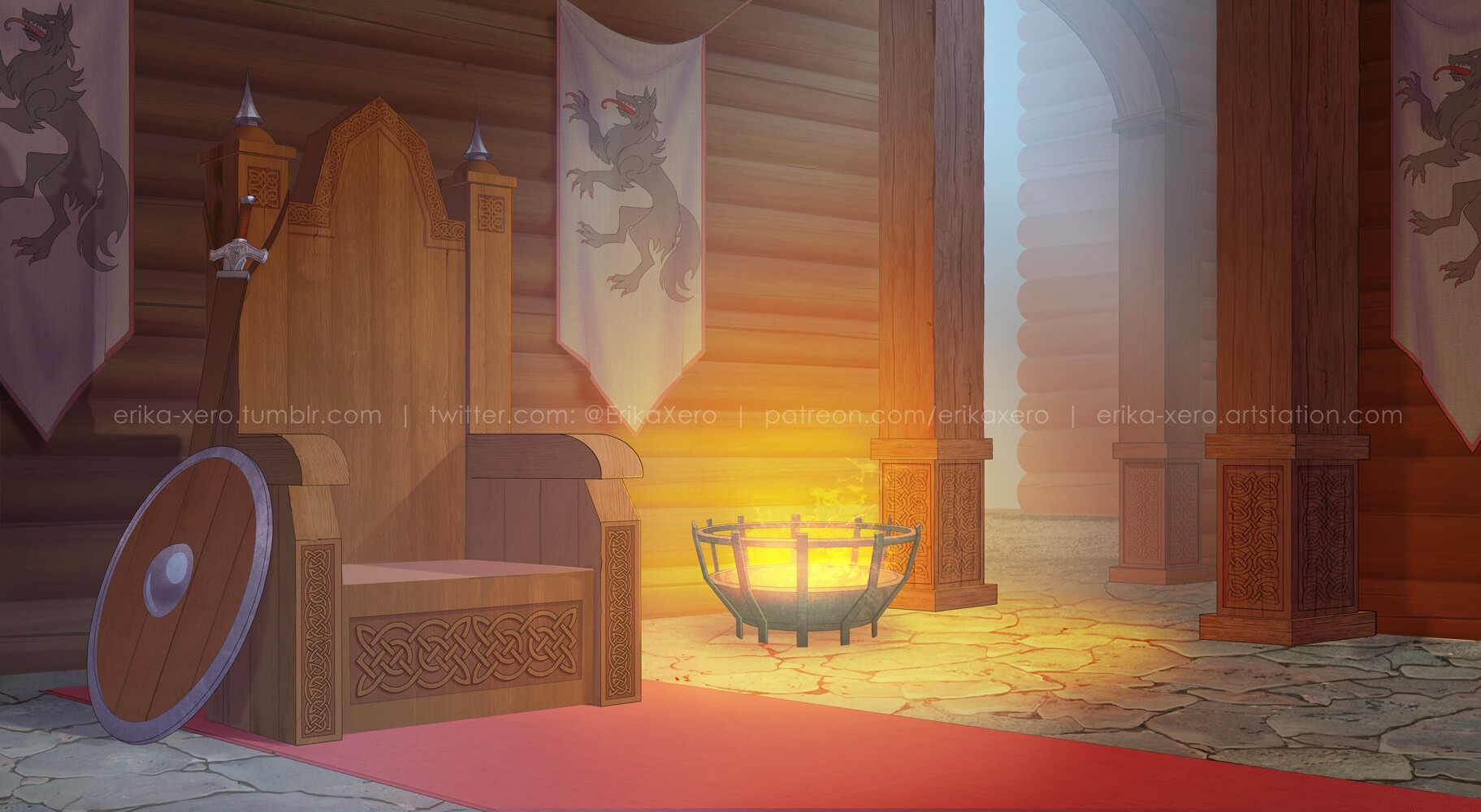 Anna Ivanenko Background Art Throne Room