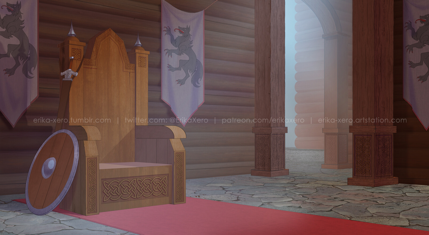 Anna Ivanenko Background Art Throne Room