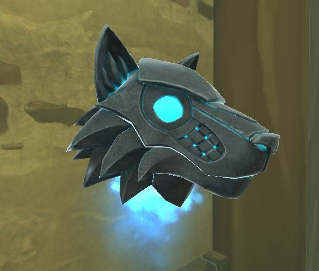 Wolf Armor Helm in game