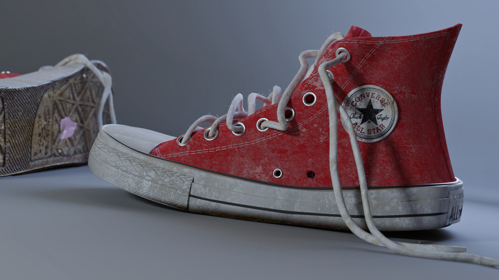 Final Render of the aging Converse