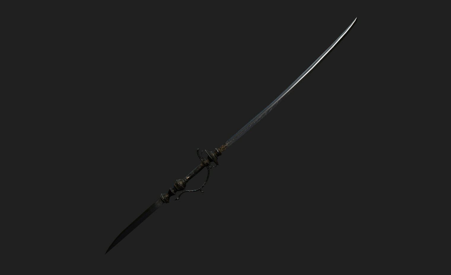 Lady Maria's sword: Rakuyo Fan art from Bloodborne.