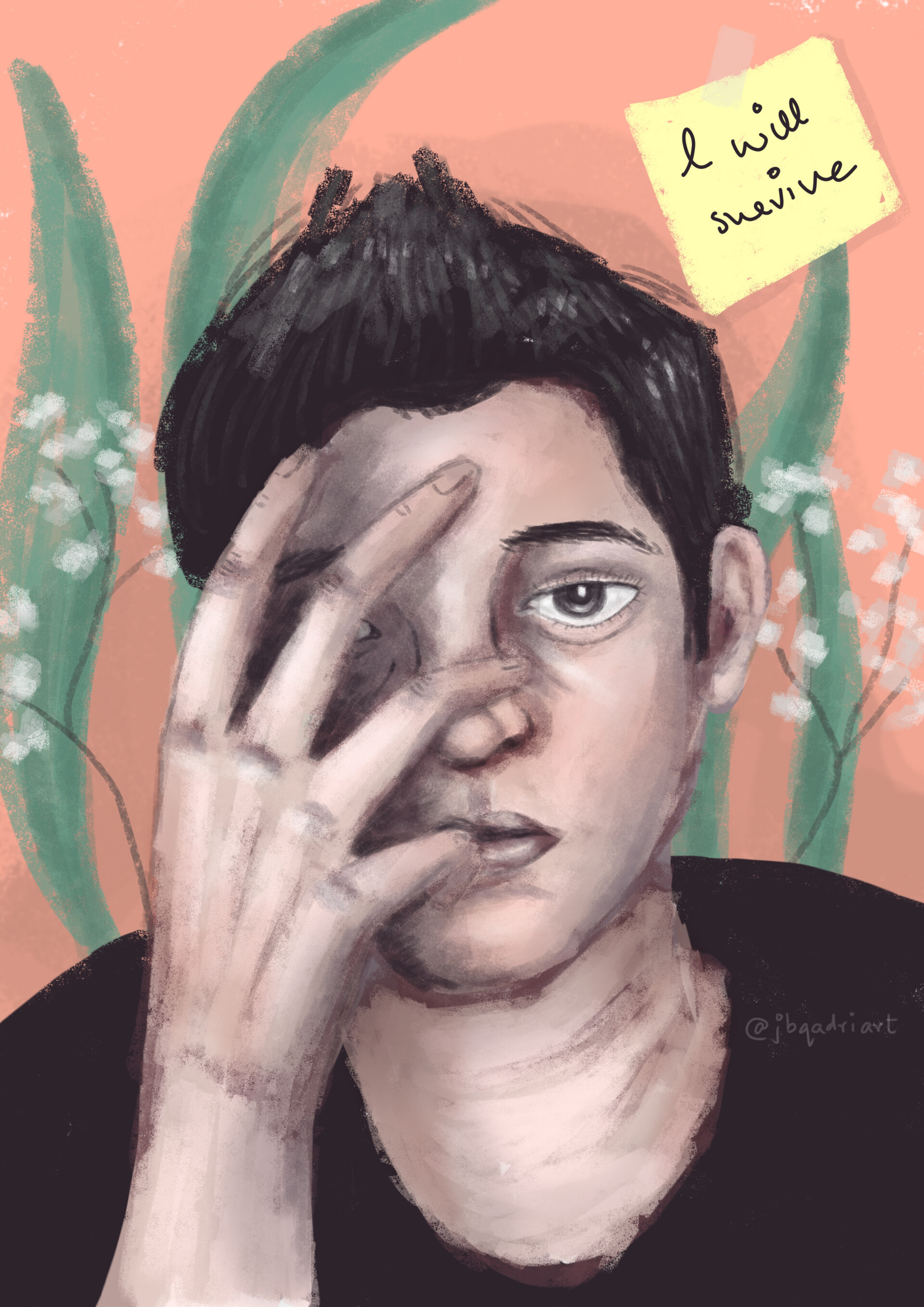 Artstation Happy Portraits Of Sad People Ii Jabeen Qadri