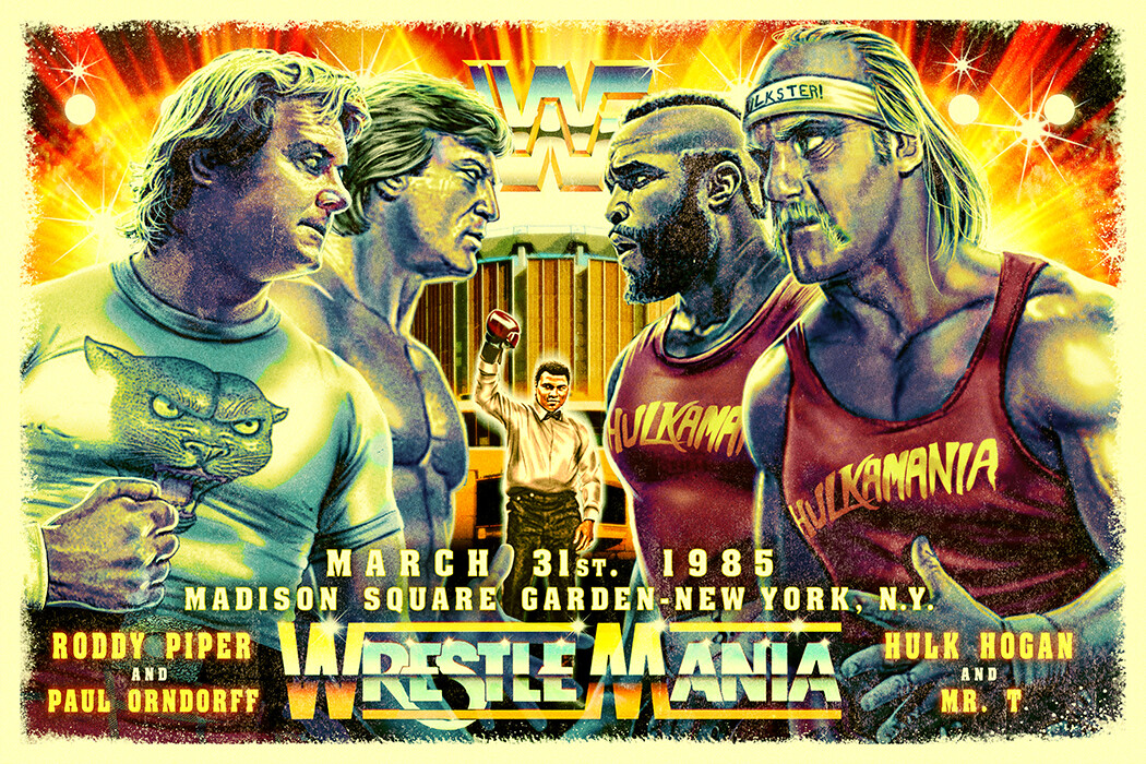 artstation wrestle mania eddie holly