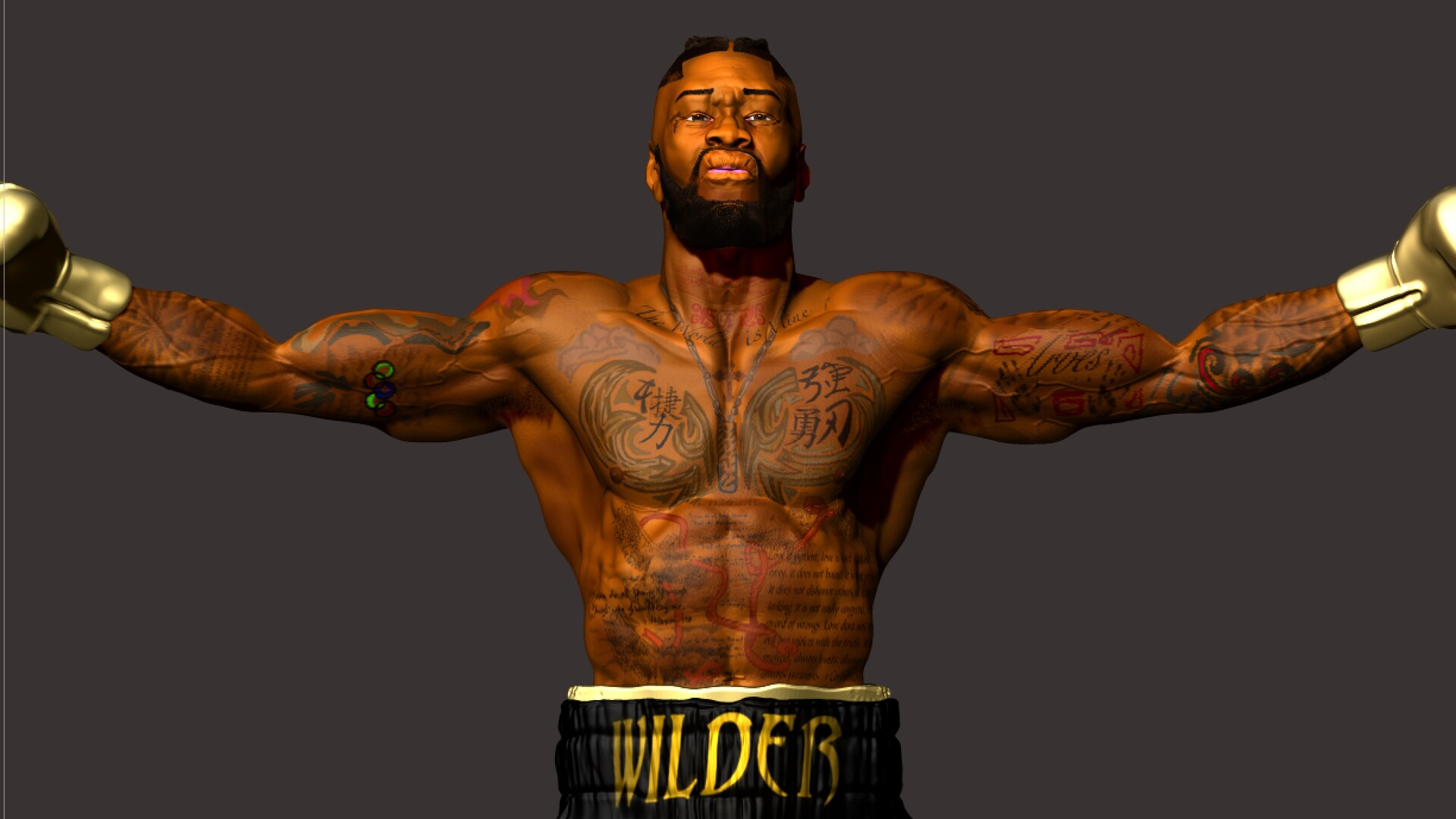 Artstation Deontay Wilder Tattoos Completed Juan Jefferson