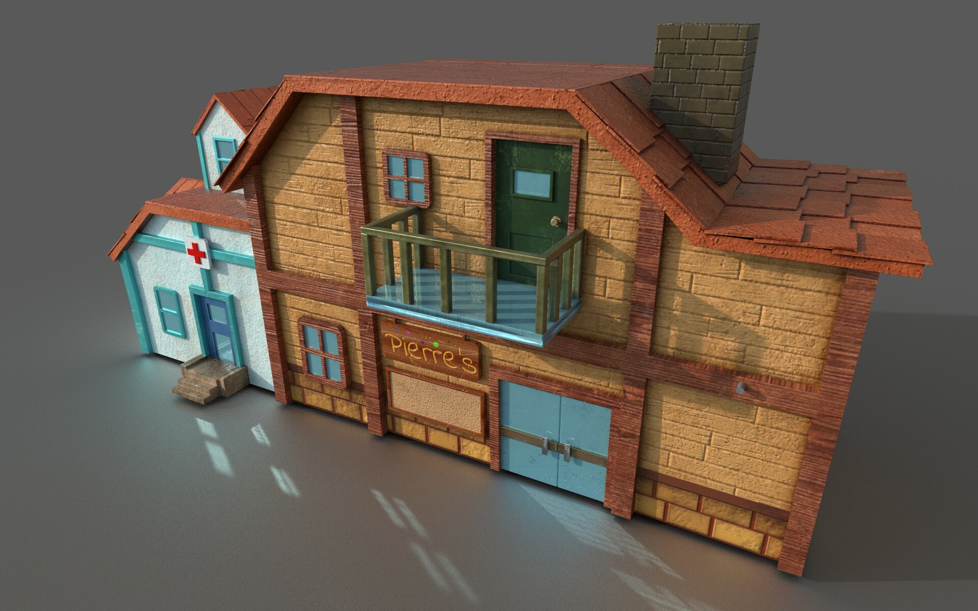 ArtStation Pierre's General Store and Harvey's Clinic