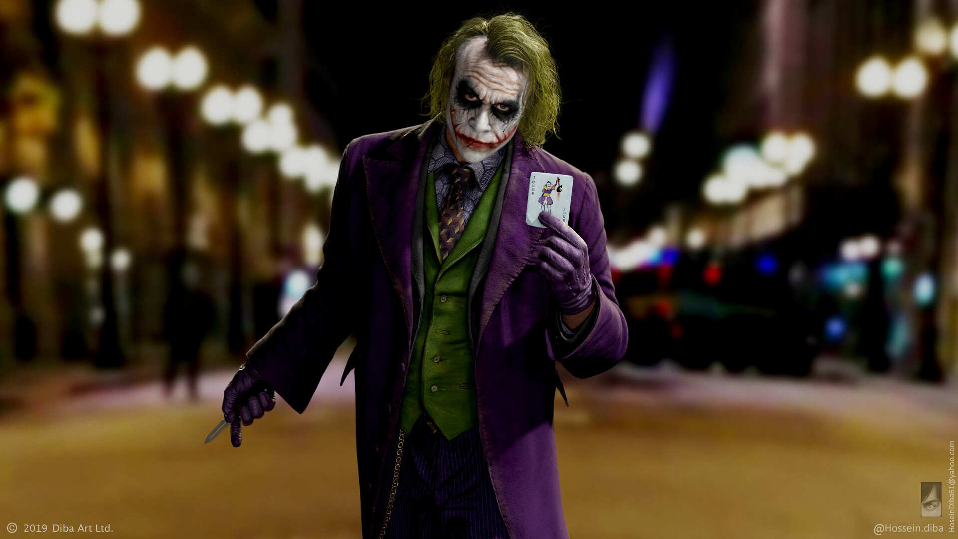 Artstation Joker Heath Ledger Real Time Hossein Diba