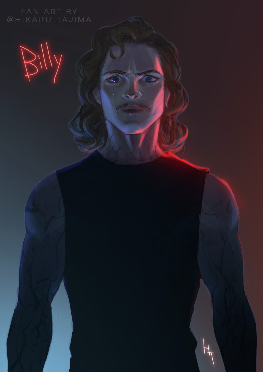 Stranger Things Drawing Easy Billy Artstation Stranger Things Fan Art Billy Tutorial On Gumroad Https Gum Co Xehde Hikaru Tajima stranger things fan art billy