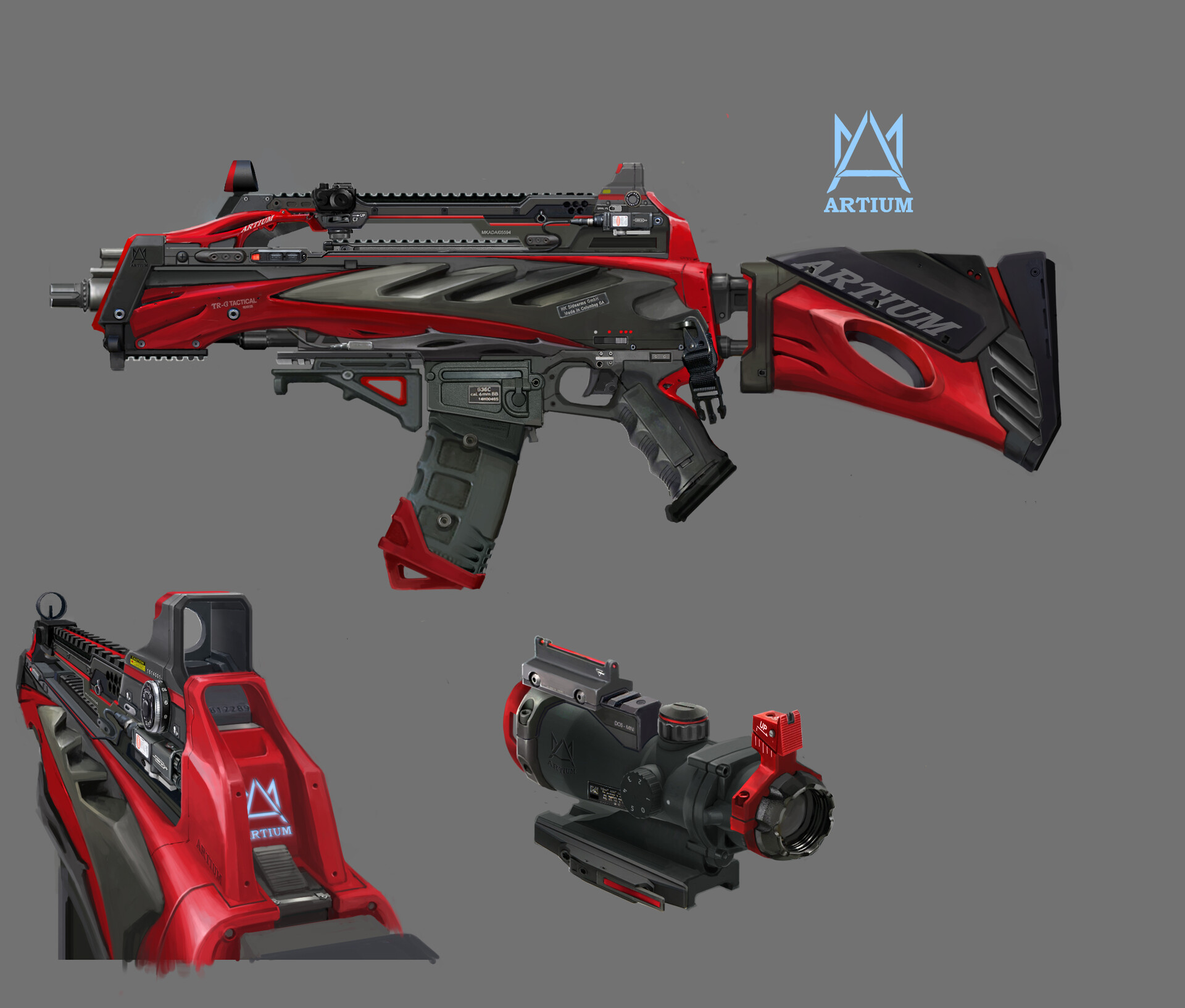 ArtStation iron sight_epic weapons