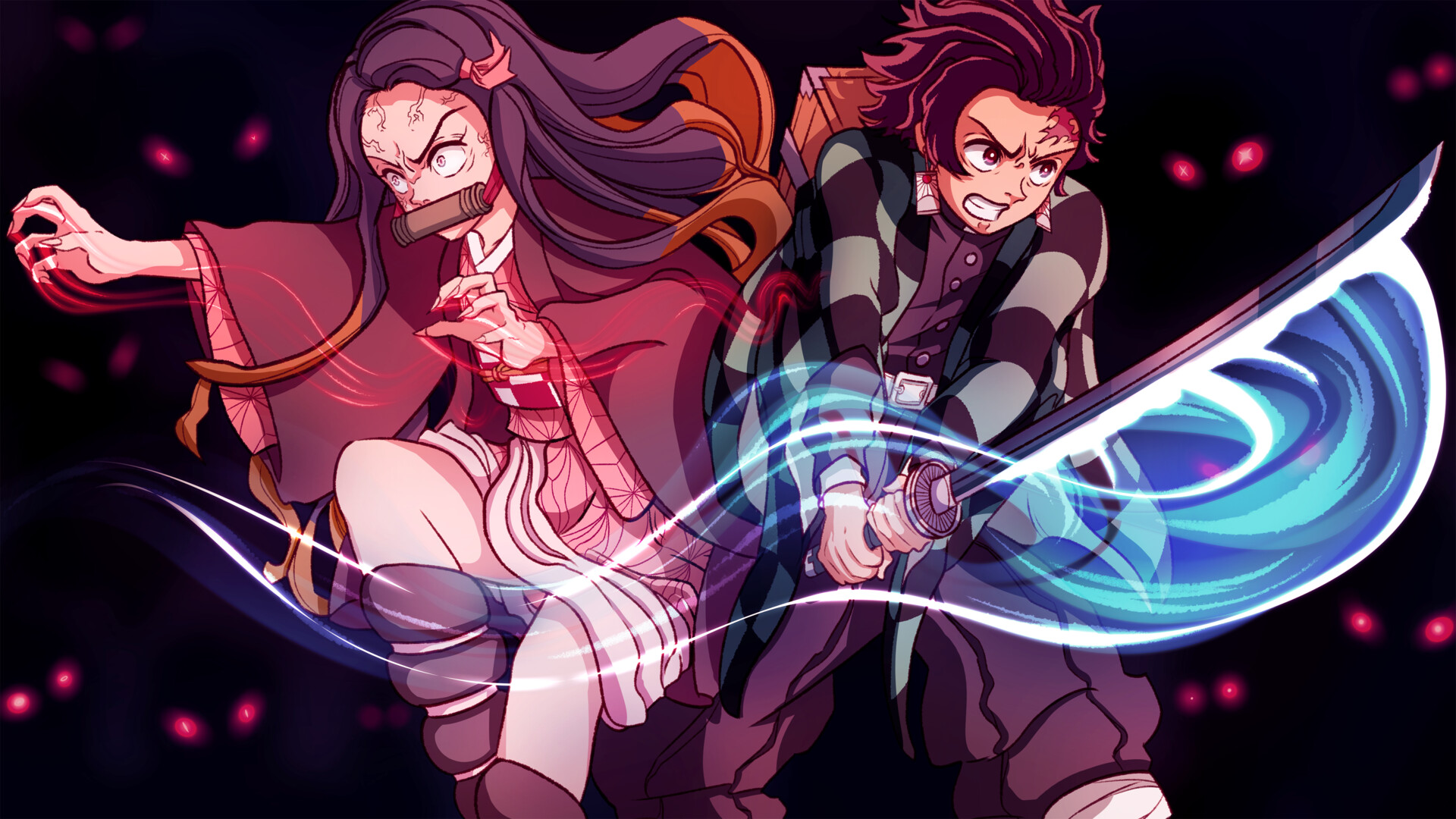 Artstation Nezuko And Tanjiro Demon Slayer Thomas Spirit