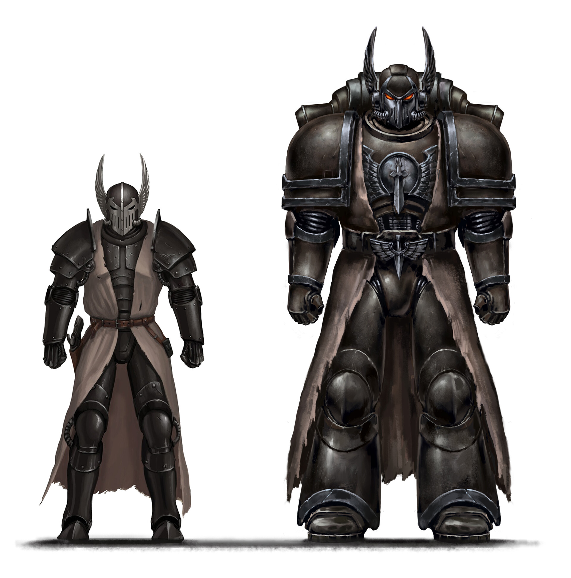 Artstation Order Knight And Dark Angels Pre Heresy Tim Remin