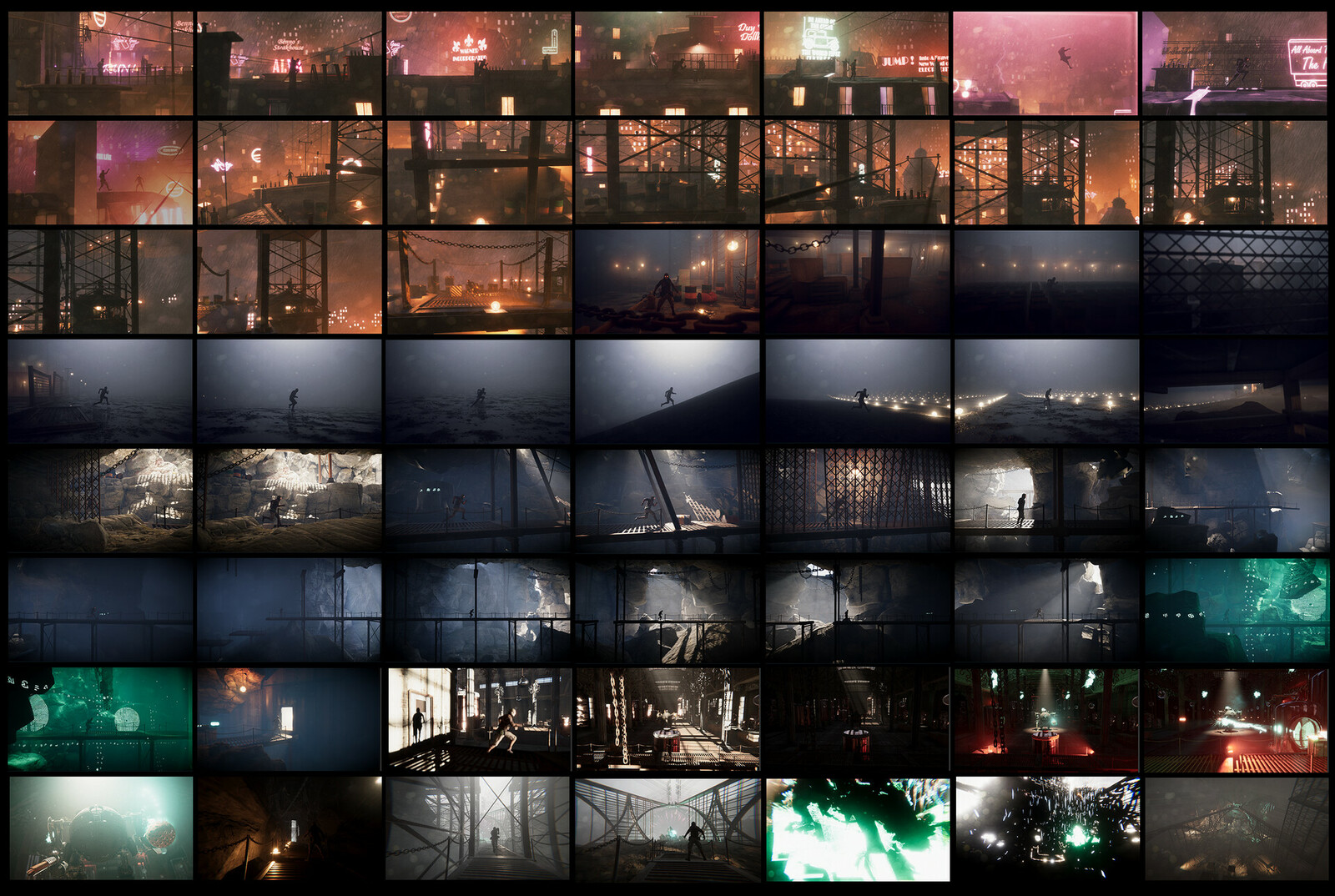 The color script I made for the game