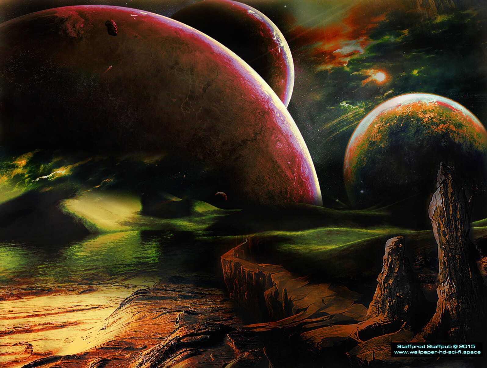 Artstation Landscape Sci Fi Concept Art Digital Painting Photo