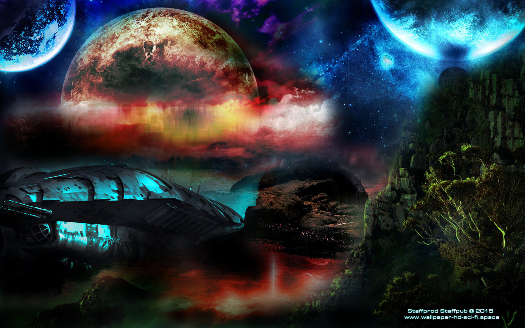 Staff Prod Landscape Sci Fi Concept Art Digital Painting