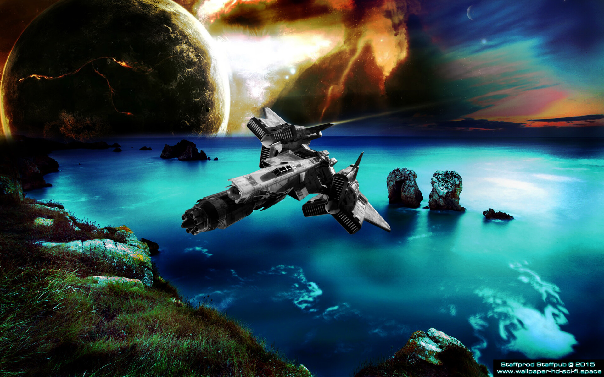 Artstation Landscape Sci Fi Concept Art Digital Painting Photo