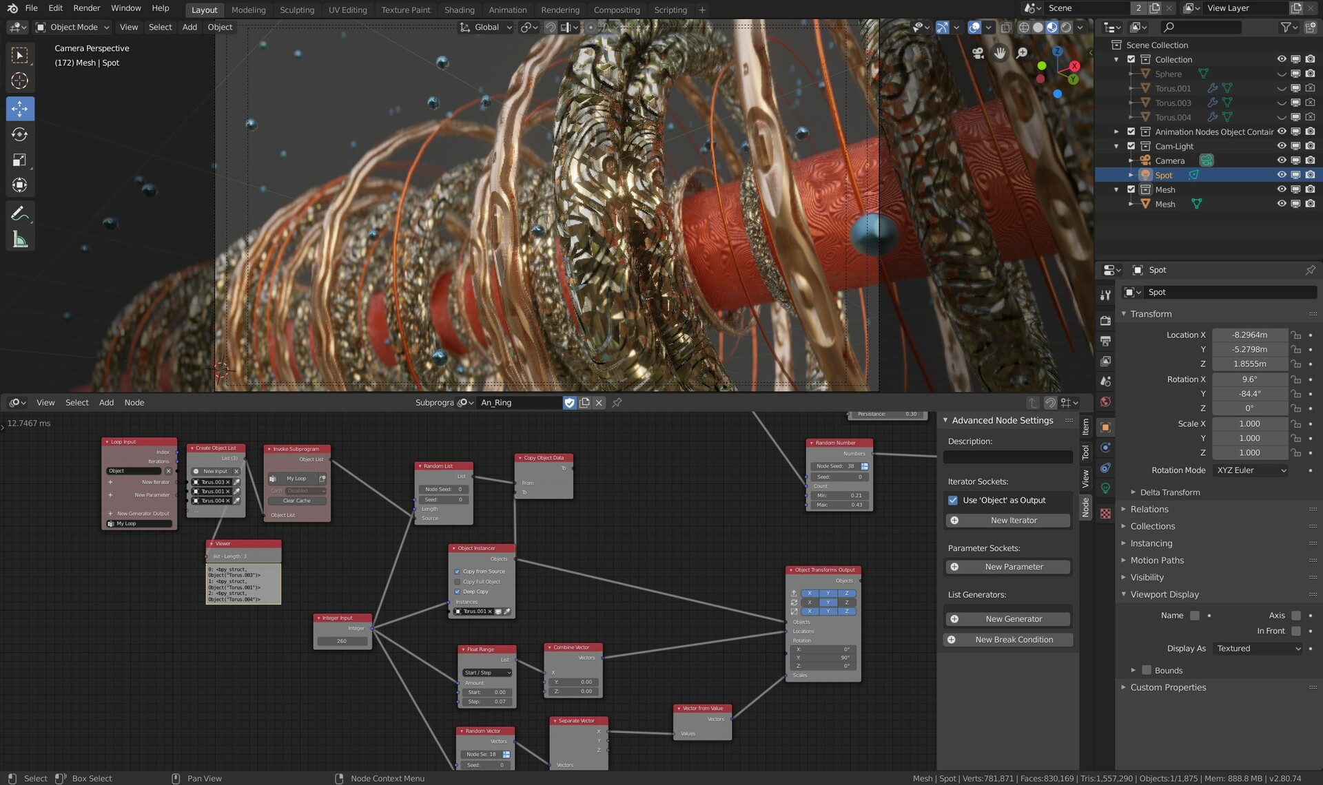 non destructible procedural artwork với shader