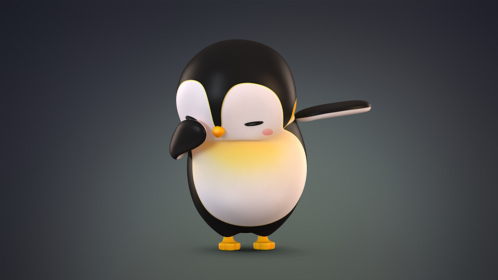 Anko 3d - Cartoon Penguin