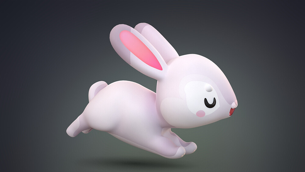 ArtStation - Cartoon rabbit bunny