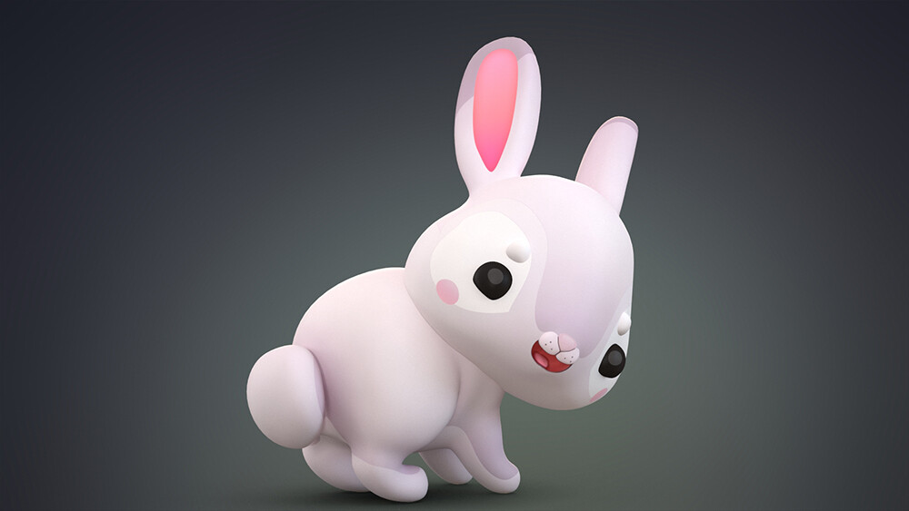 Anko 3d - Cartoon rabbit bunny