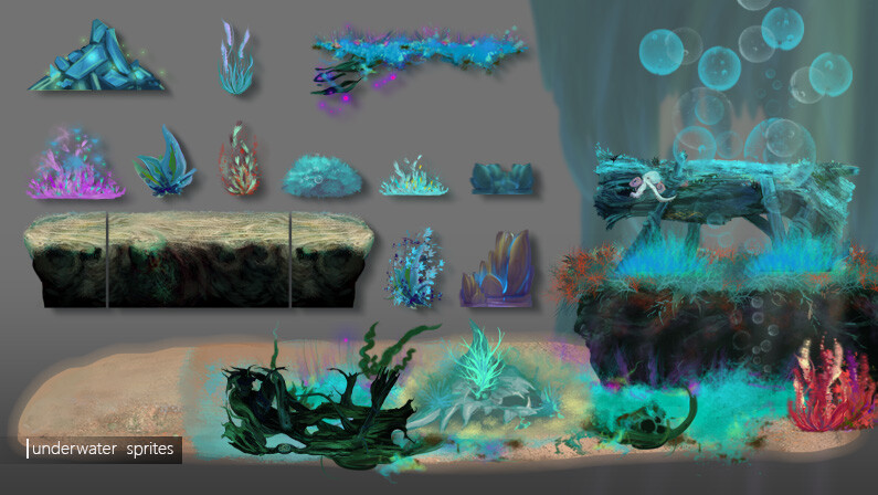 Underwater Level elements