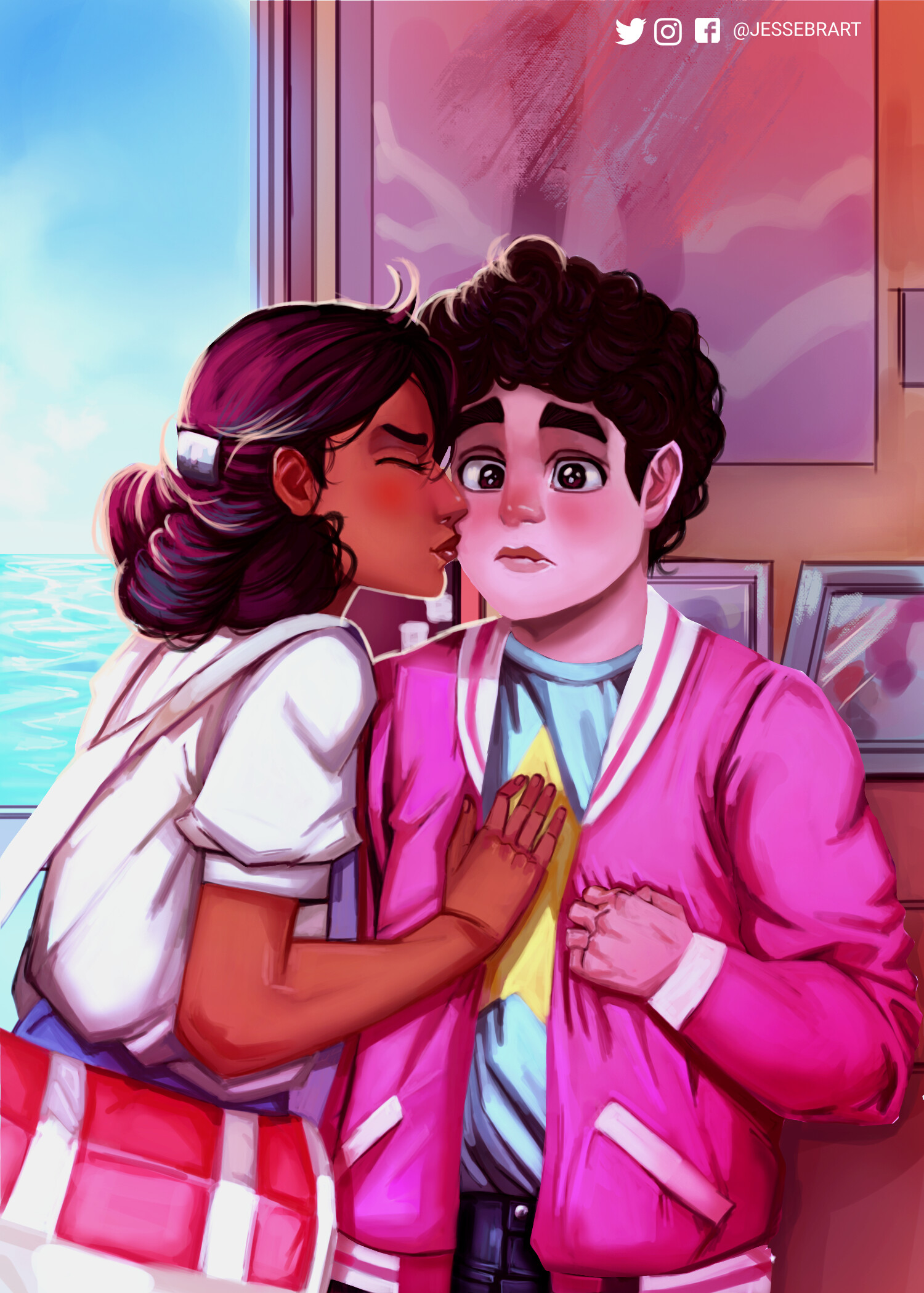 Artstation Steven And Connie Steven Universe Jesse Adriano 1280 x 720 jpeg 104 кб. connie steven universe