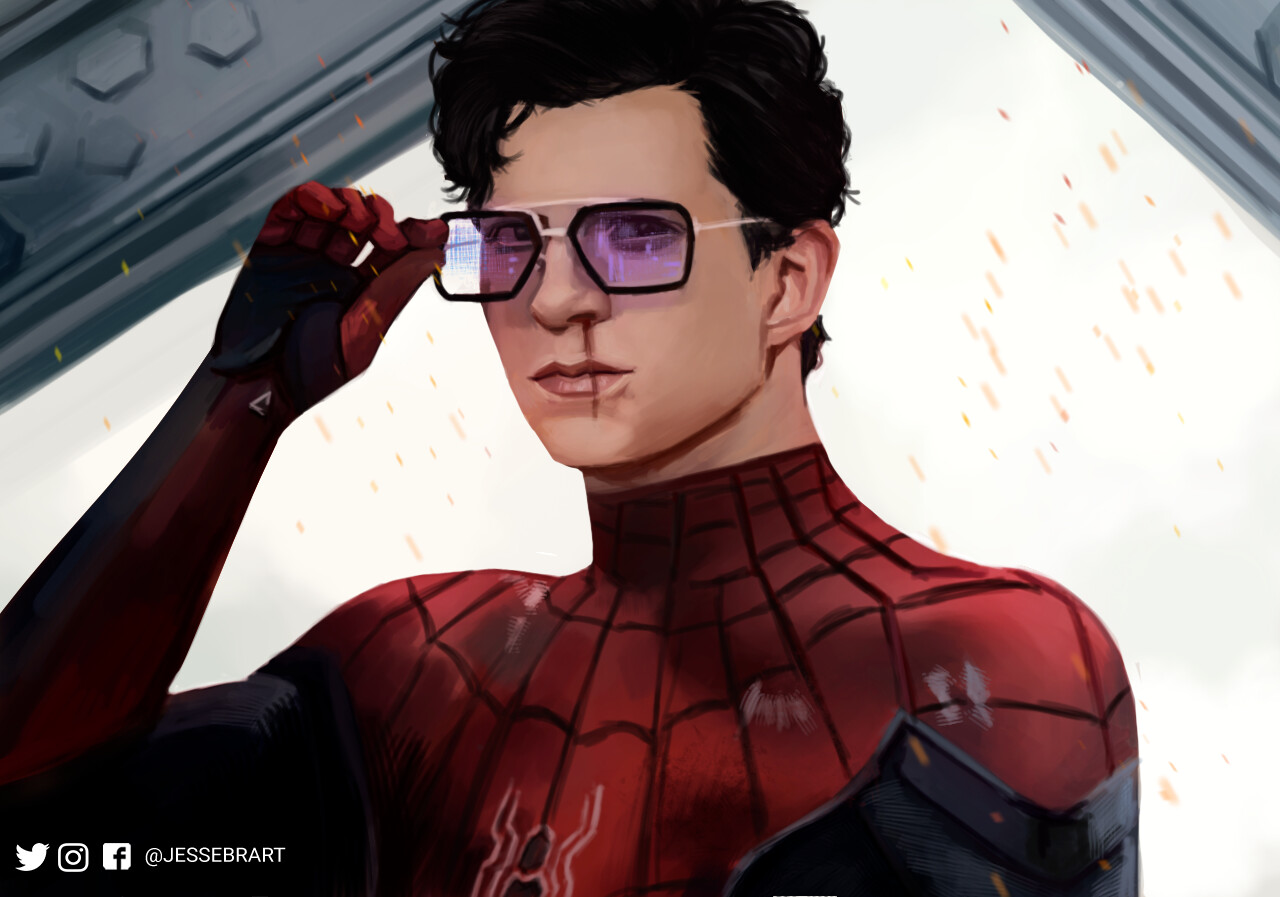 Artstation Tom Holland Peter Parker Jesse Adriano