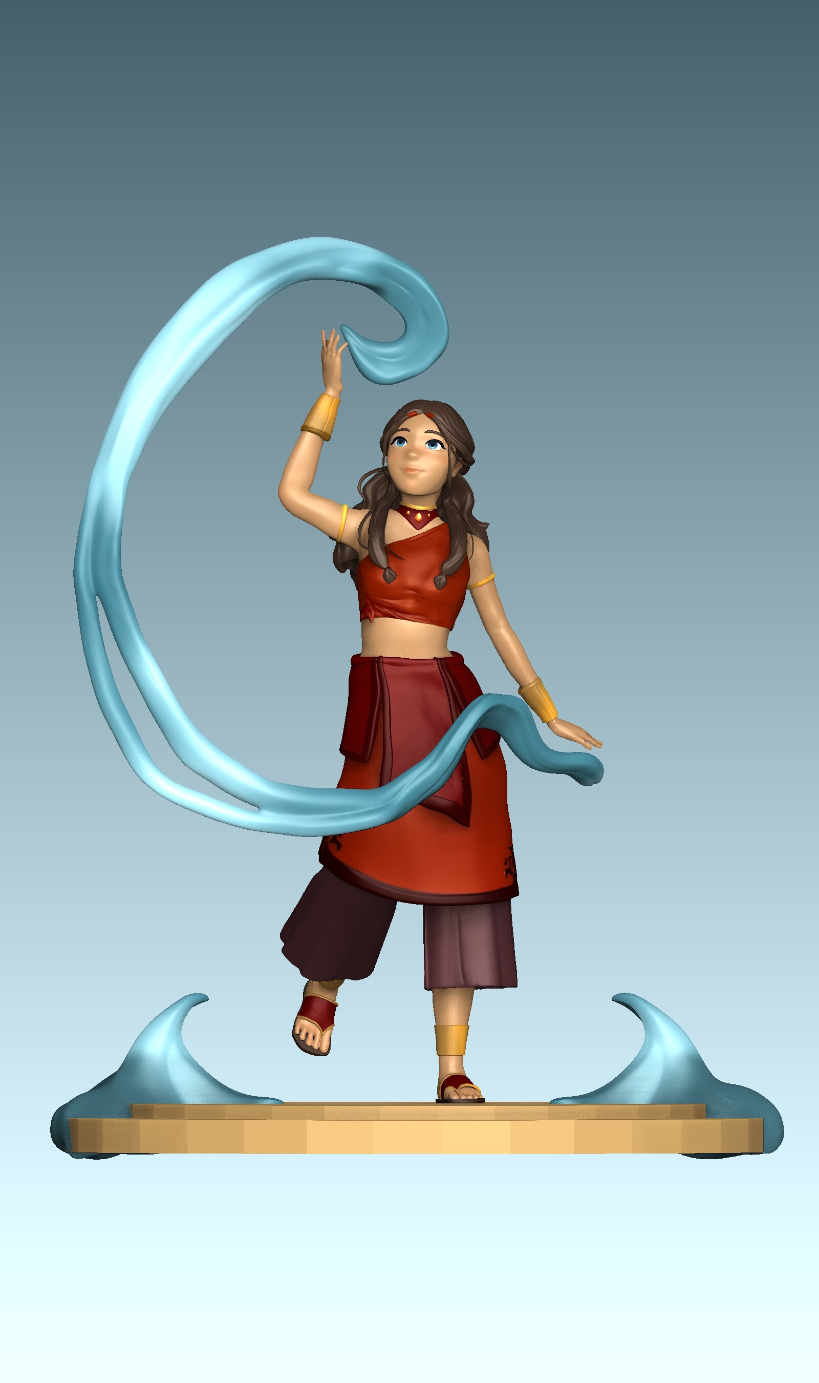 ArtStation - Katara Full Body 3D Model, Grace Kwok
