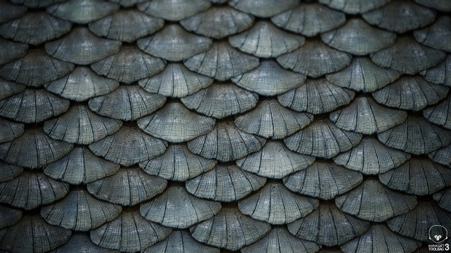 Andrew Wells - Fish scales (procedural material)