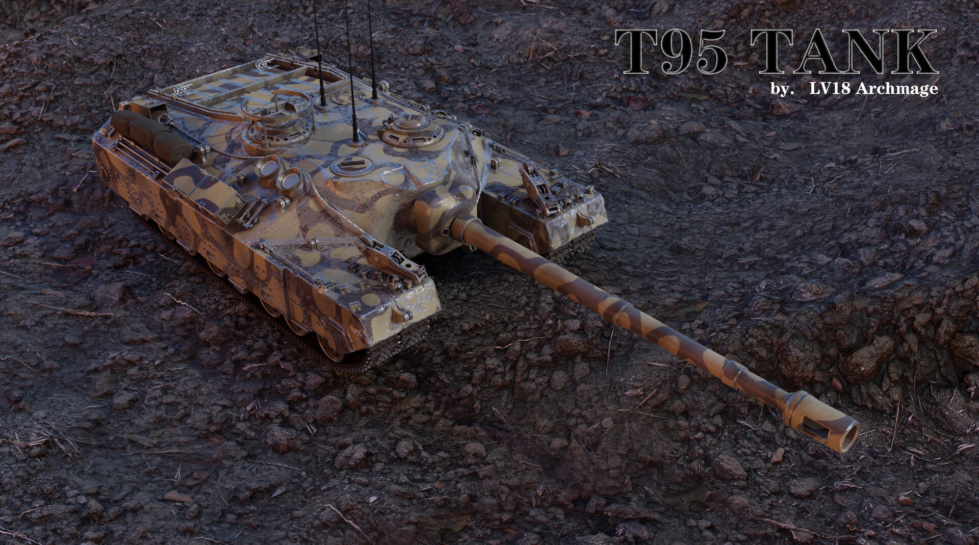 Artstation T95 Tank Li Nan