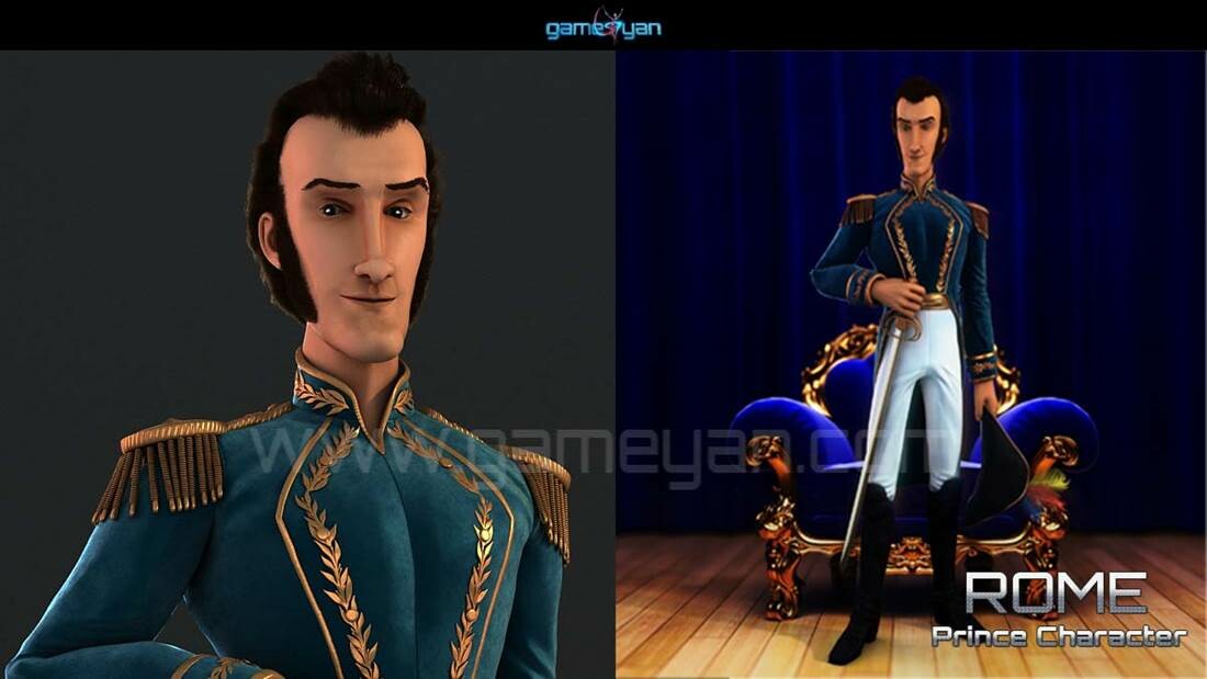 Artstation Rome 3d Prince Character Animation Modeling Design By