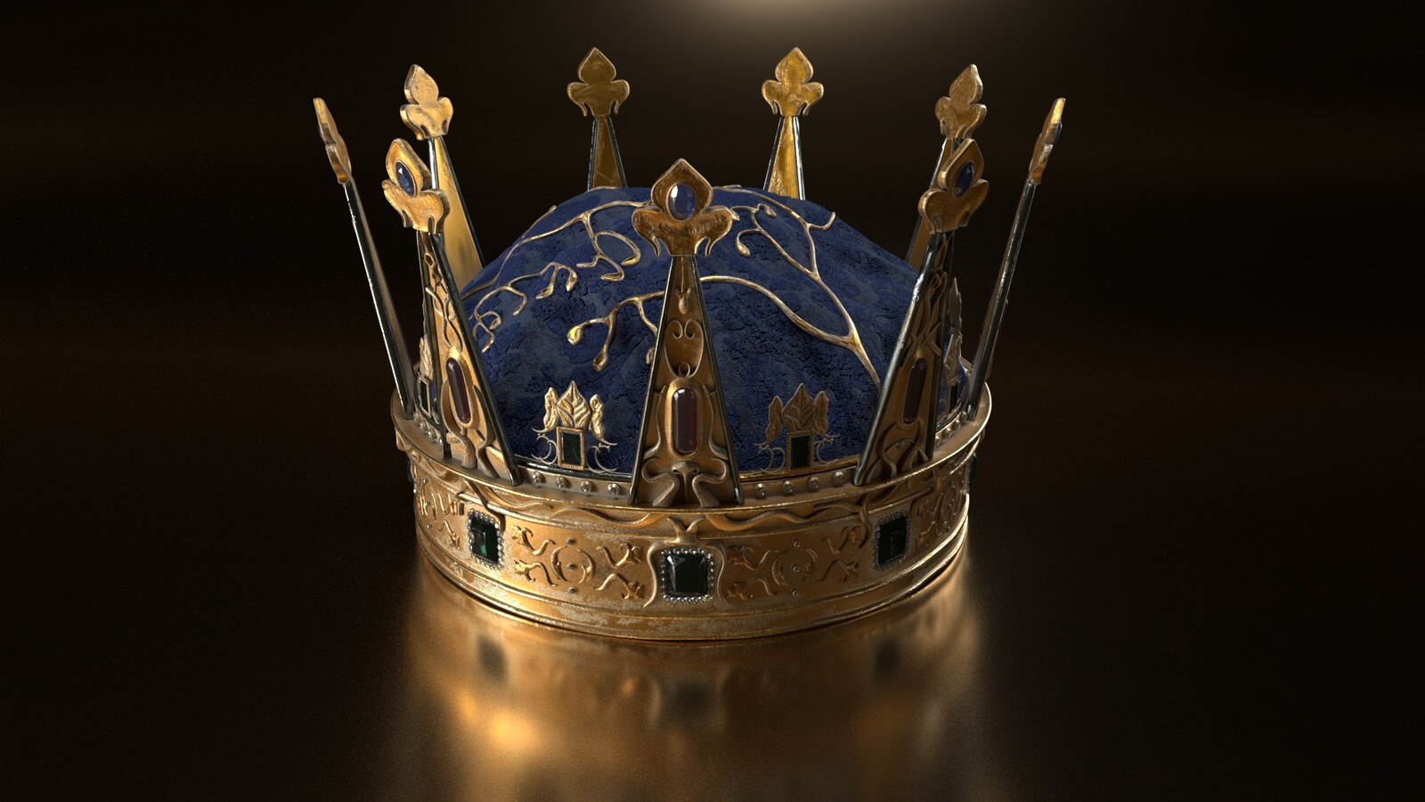 Crown Beauty on reflective surface