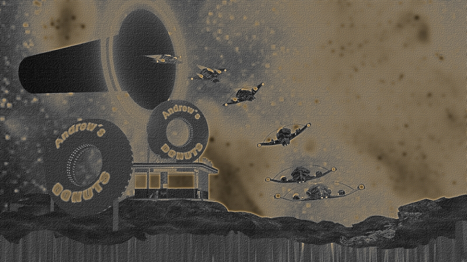 Andrew´s Donut Space Fly In