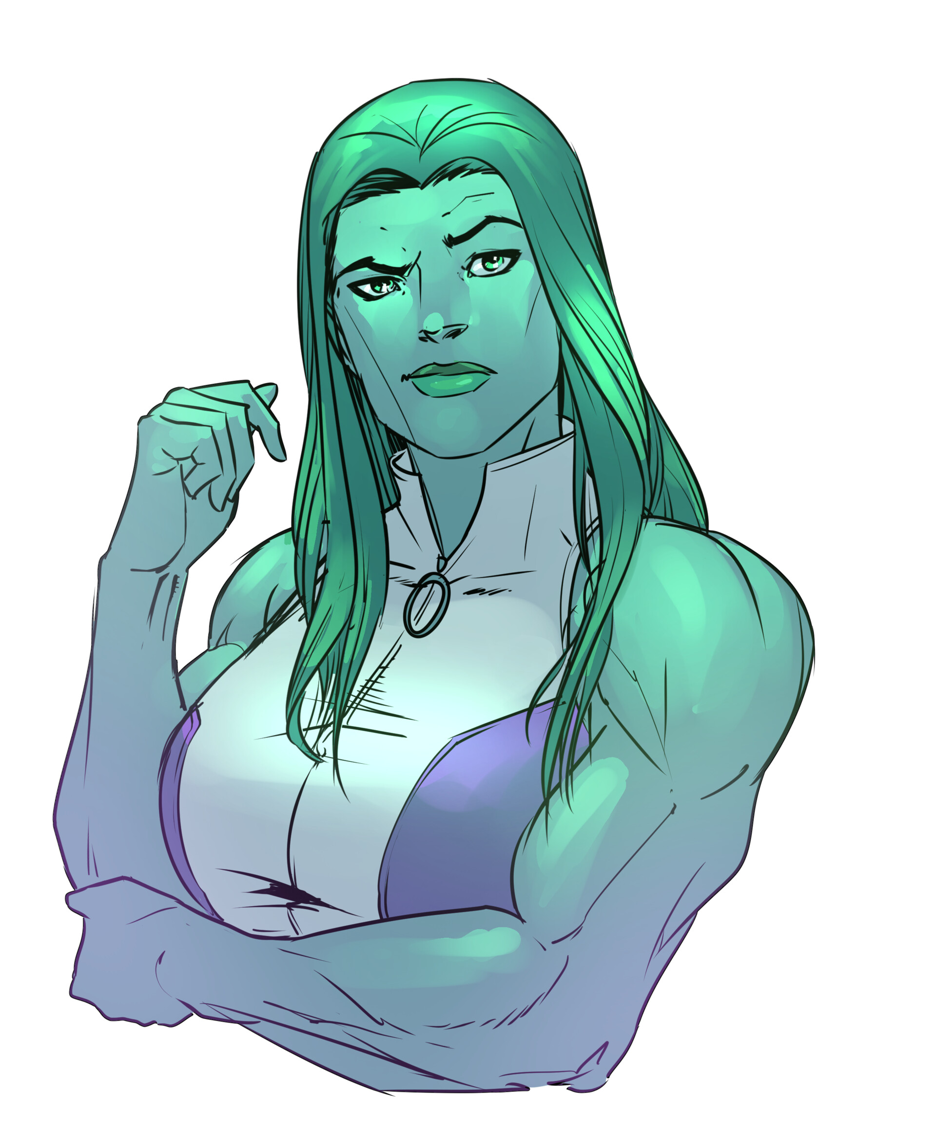 L. Kershaw - She-Hulk Sketch Commission