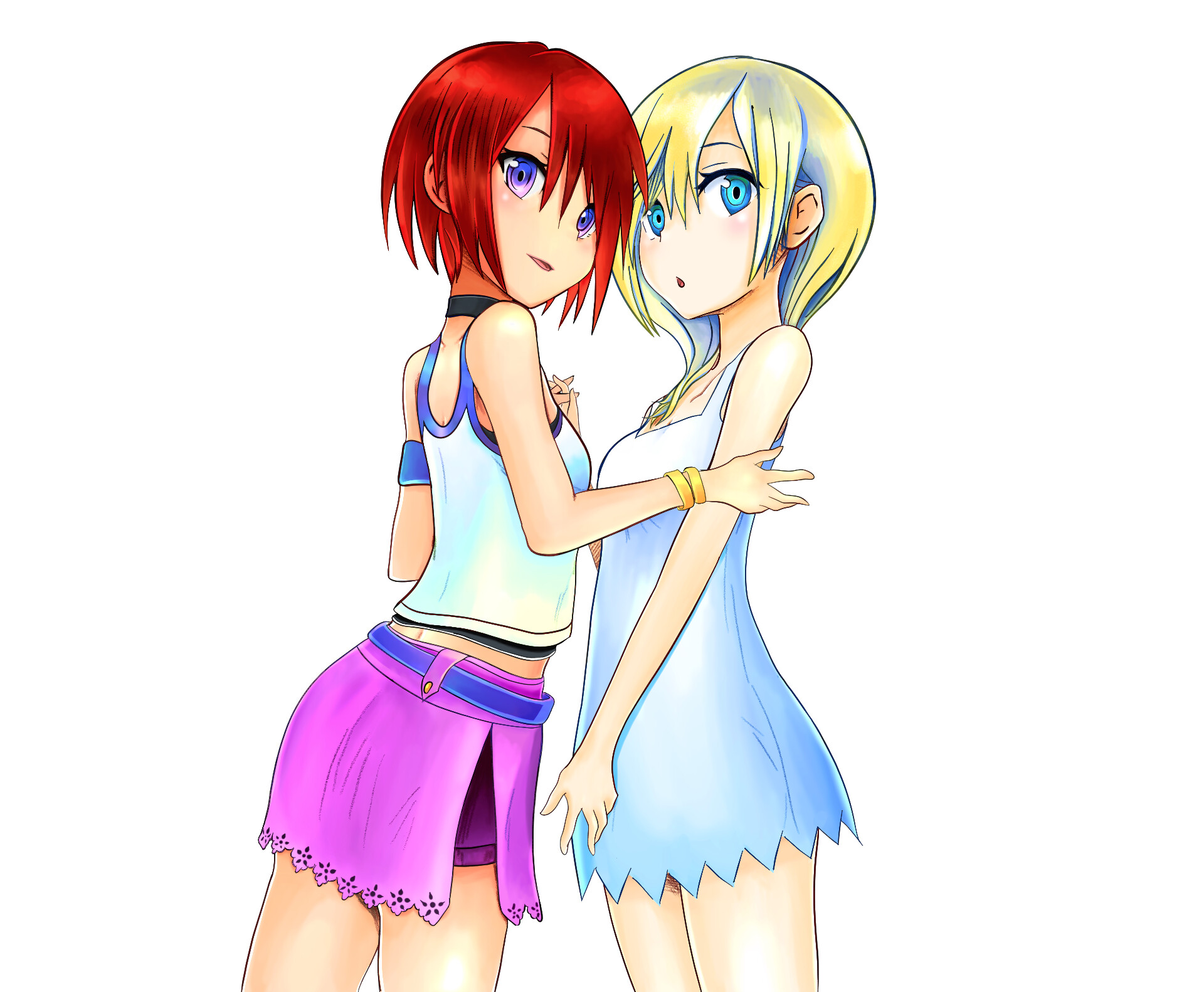 Kingdom Hearts Namine And Kairi Anime