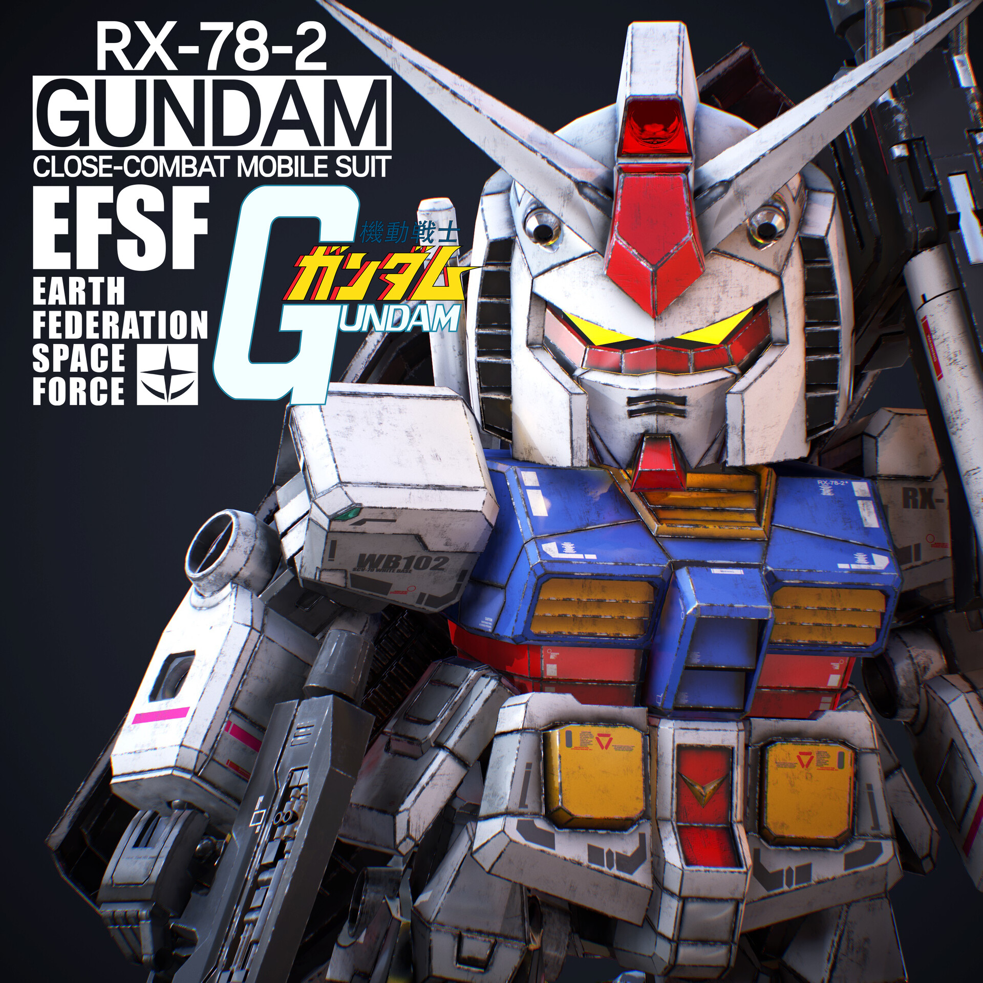 Artstation Rx 78 2 Gundam Sd Ver Dika Yudhistira