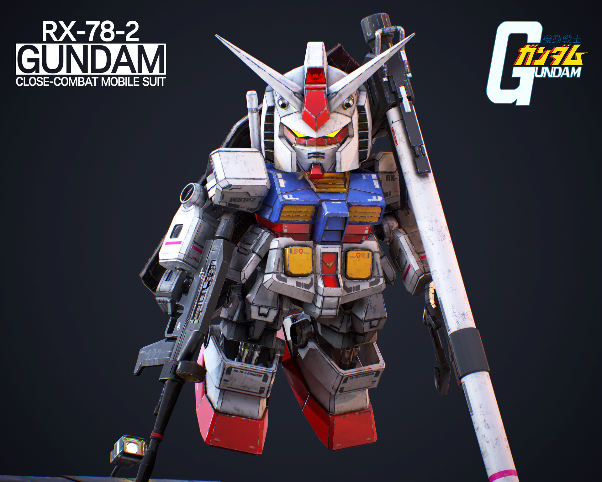 Artstation Rx 78 2 Gundam Sd Ver Dika Yudhistira