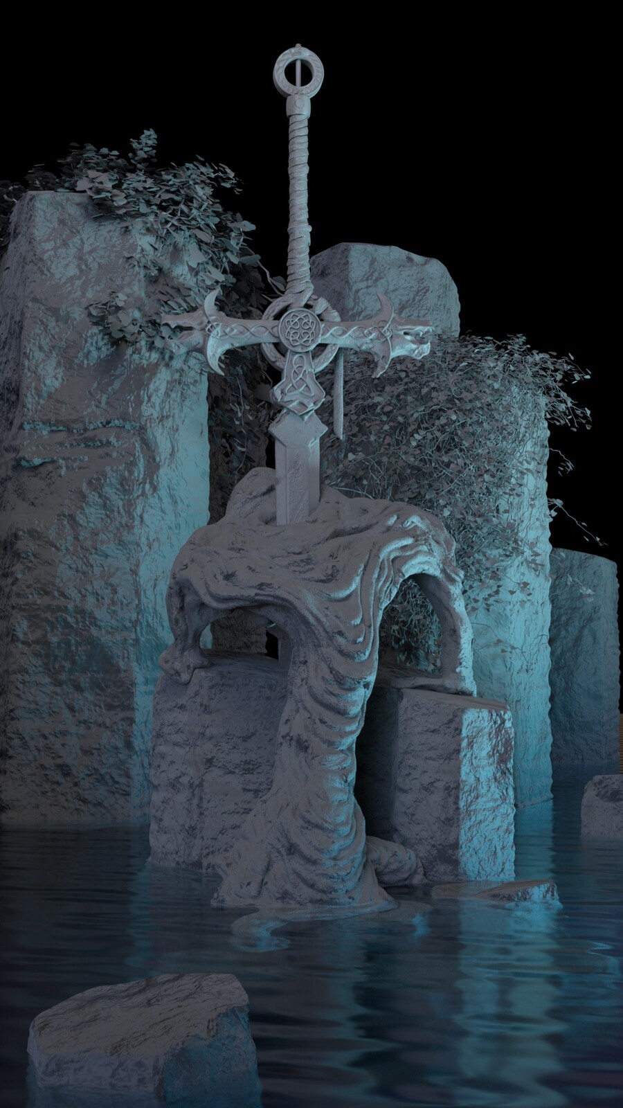 Sword+Scene Clay