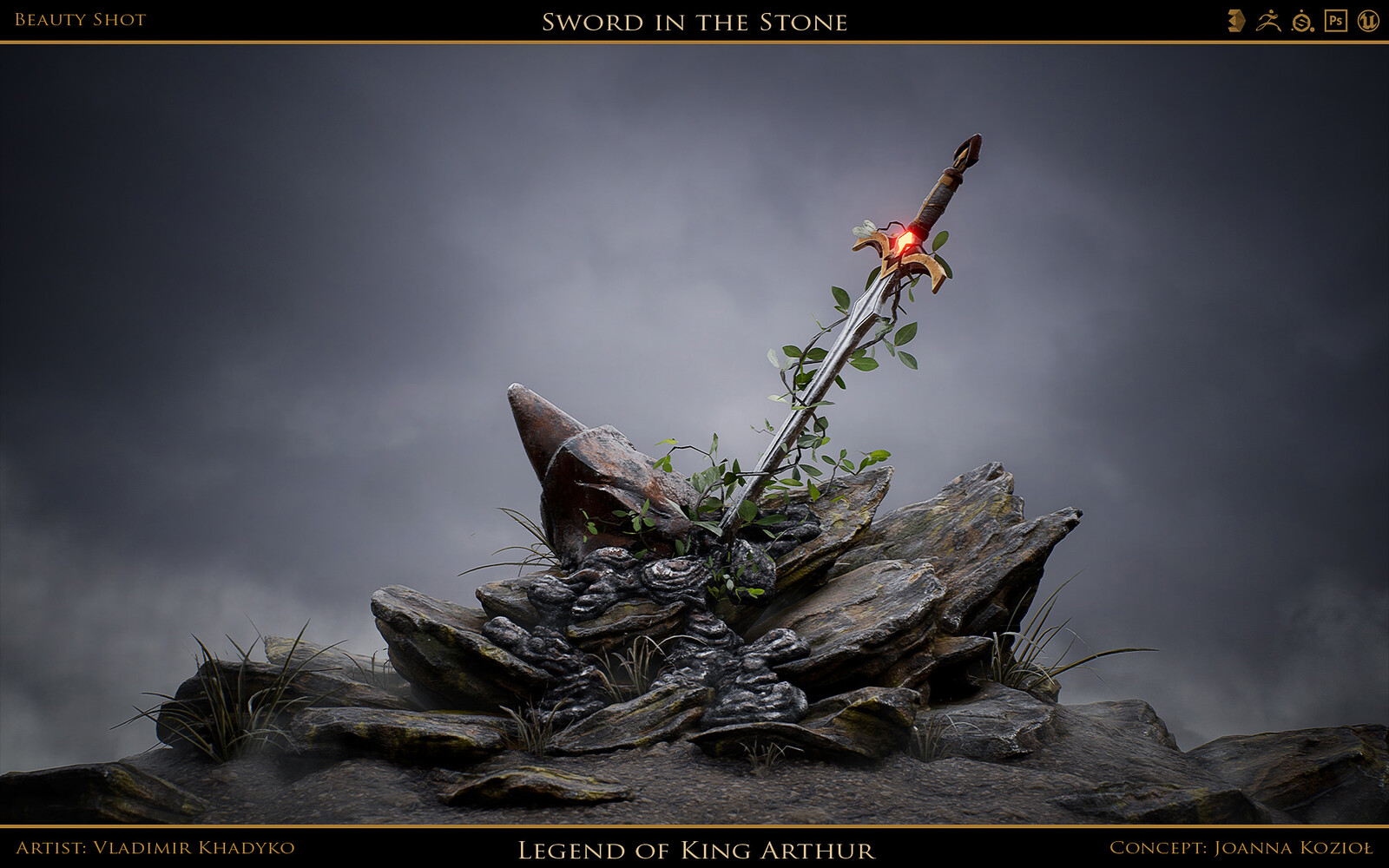 Sword In The Stone Art Artstation Sword In The Stone Vladimir Khadyko sword in the stone vladimir khadyko