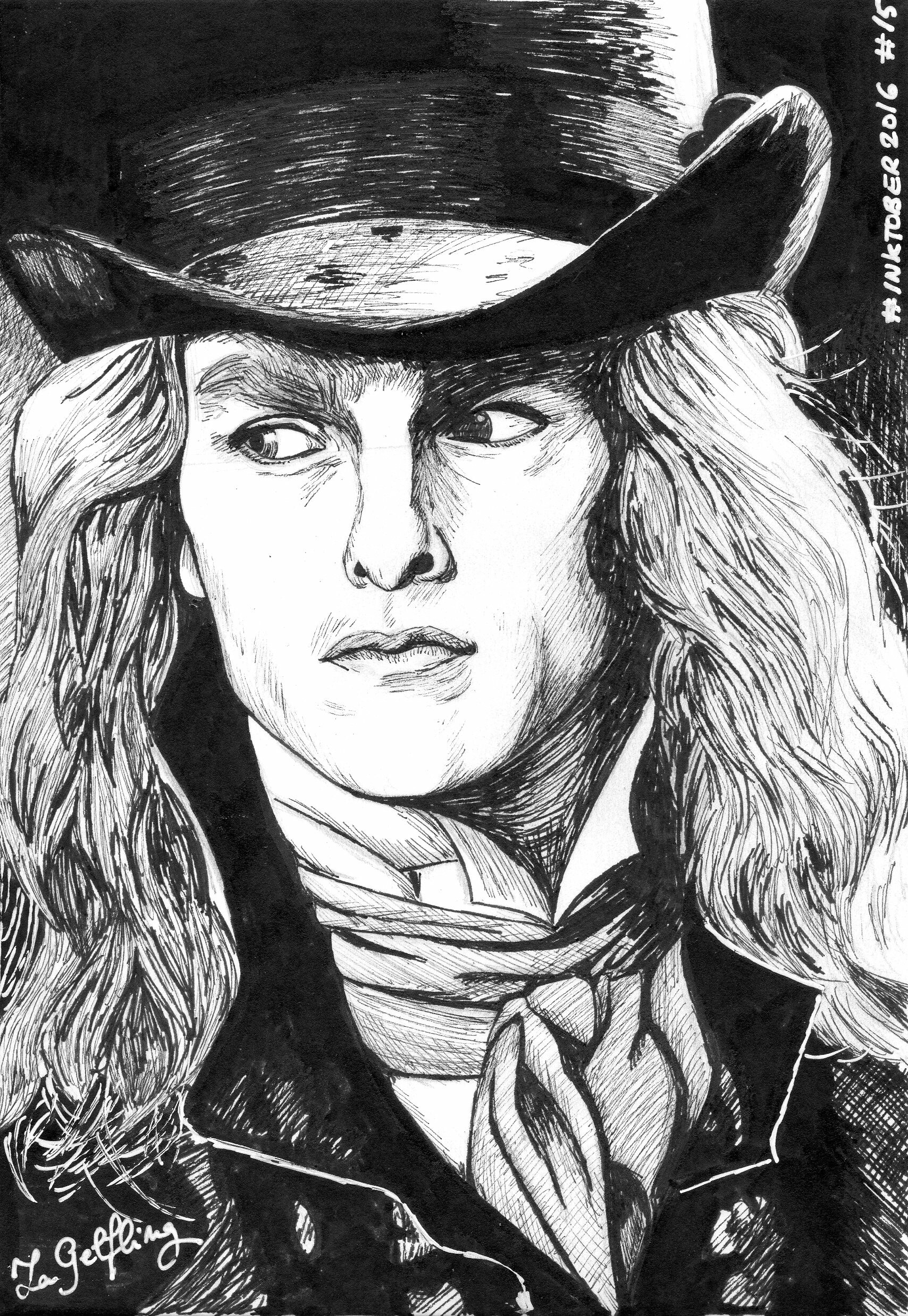 Portrait of Tom Cruise as Lestat. 