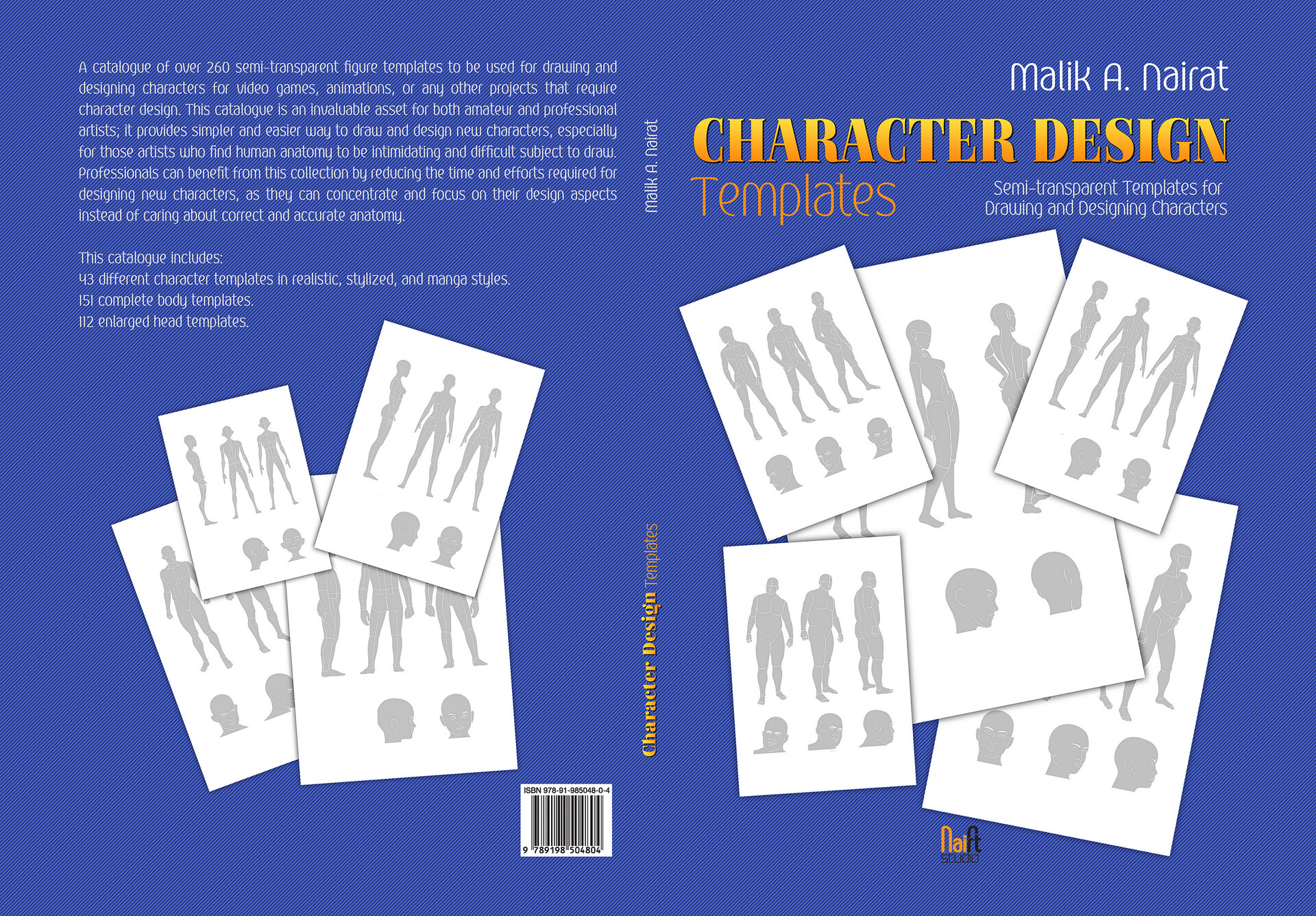 Artstation Character Design Templates Book Malik Nairat Transparent background png images for designers. artstation character design templates